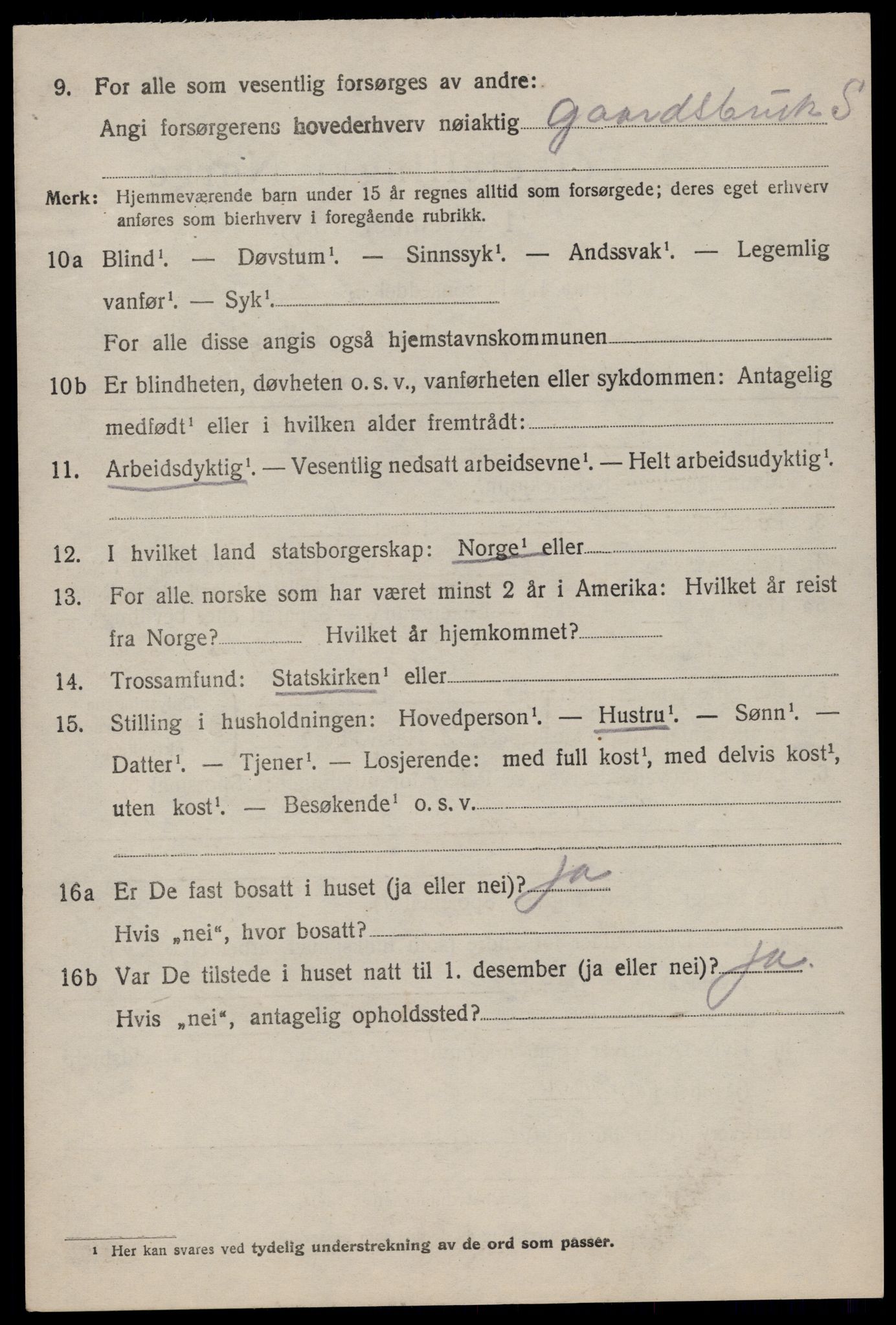 SAST, Folketelling 1920 for 1126 Hetland herred, 1920, s. 3656