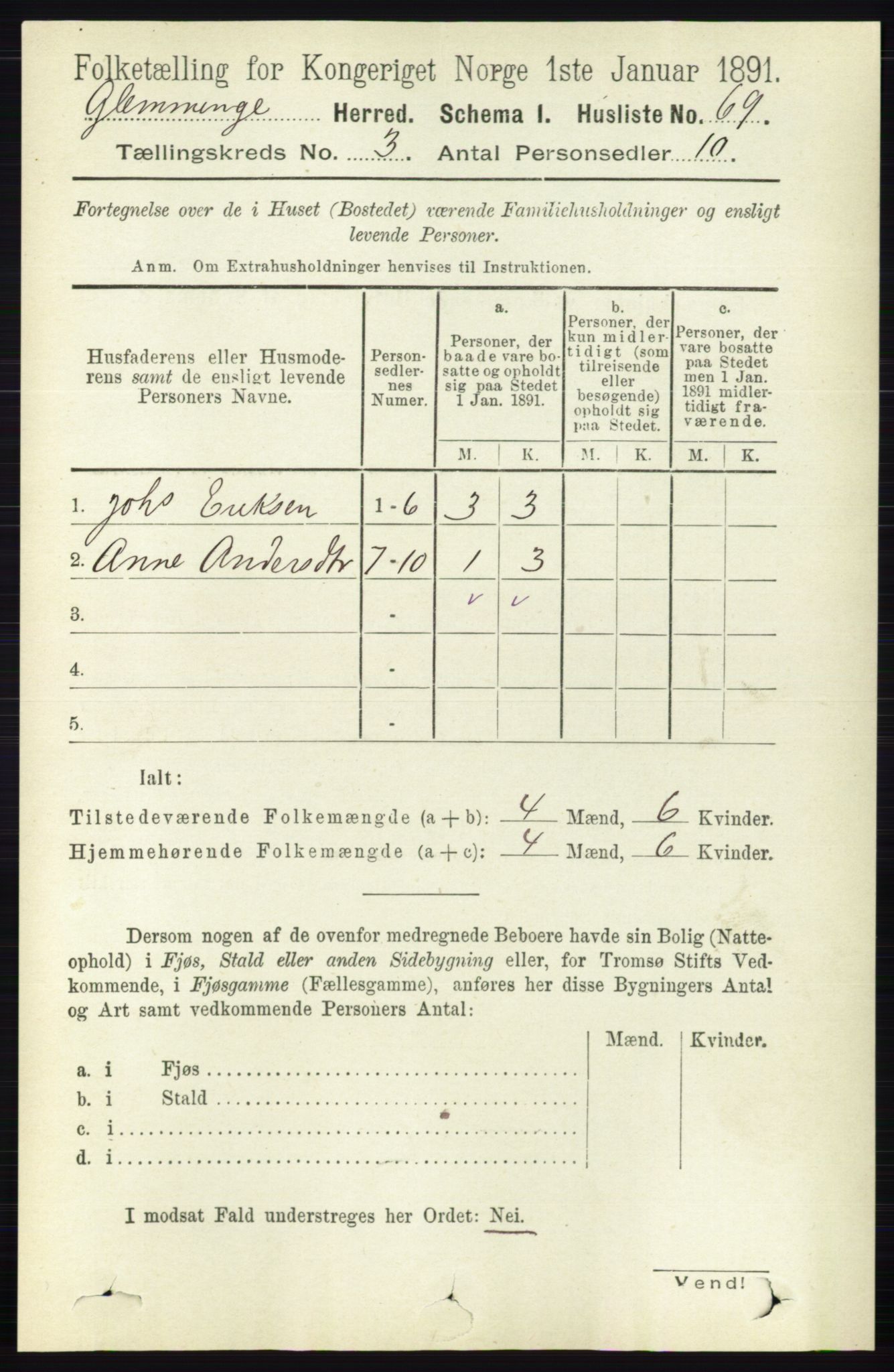 RA, Folketelling 1891 for 0132 Glemmen herred, 1891, s. 1862