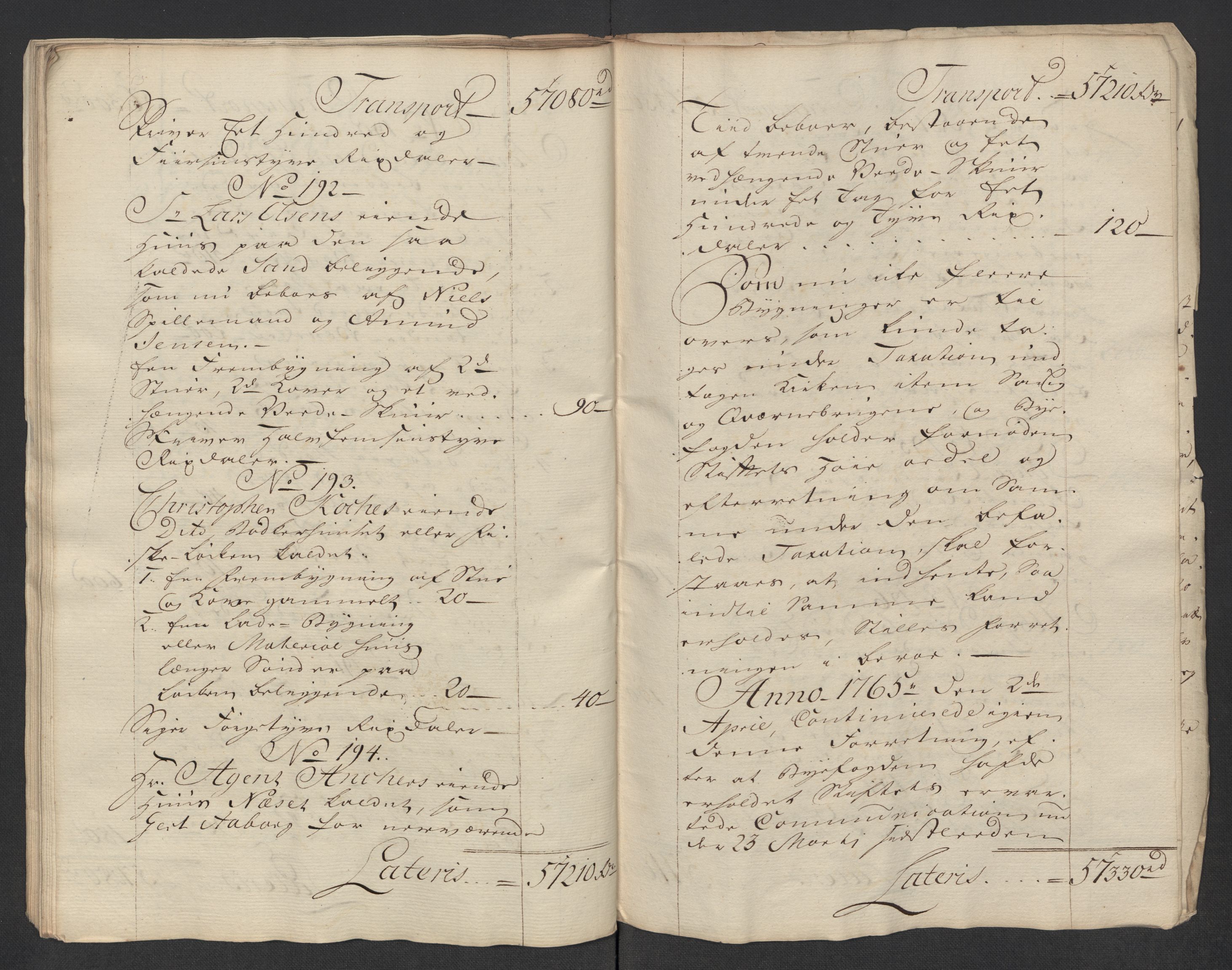 Kommersekollegiet, Brannforsikringskontoret 1767-1814, RA/EA-5458/F/Fa/L0040/0001: Moss / Branntakstprotokoll, 1765, s. 43