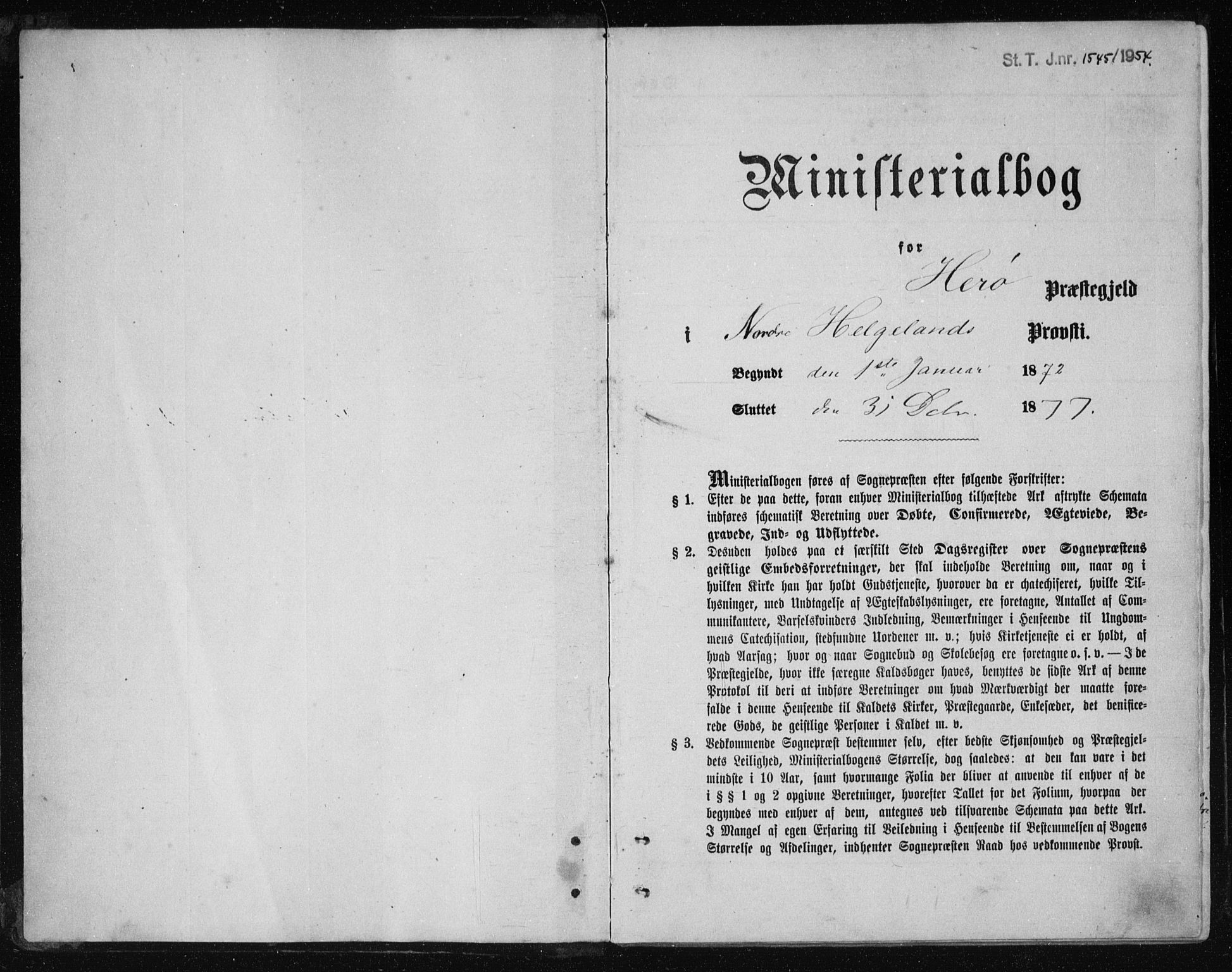 Ministerialprotokoller, klokkerbøker og fødselsregistre - Nordland, SAT/A-1459/834/L0506: Ministerialbok nr. 834A04, 1872-1878