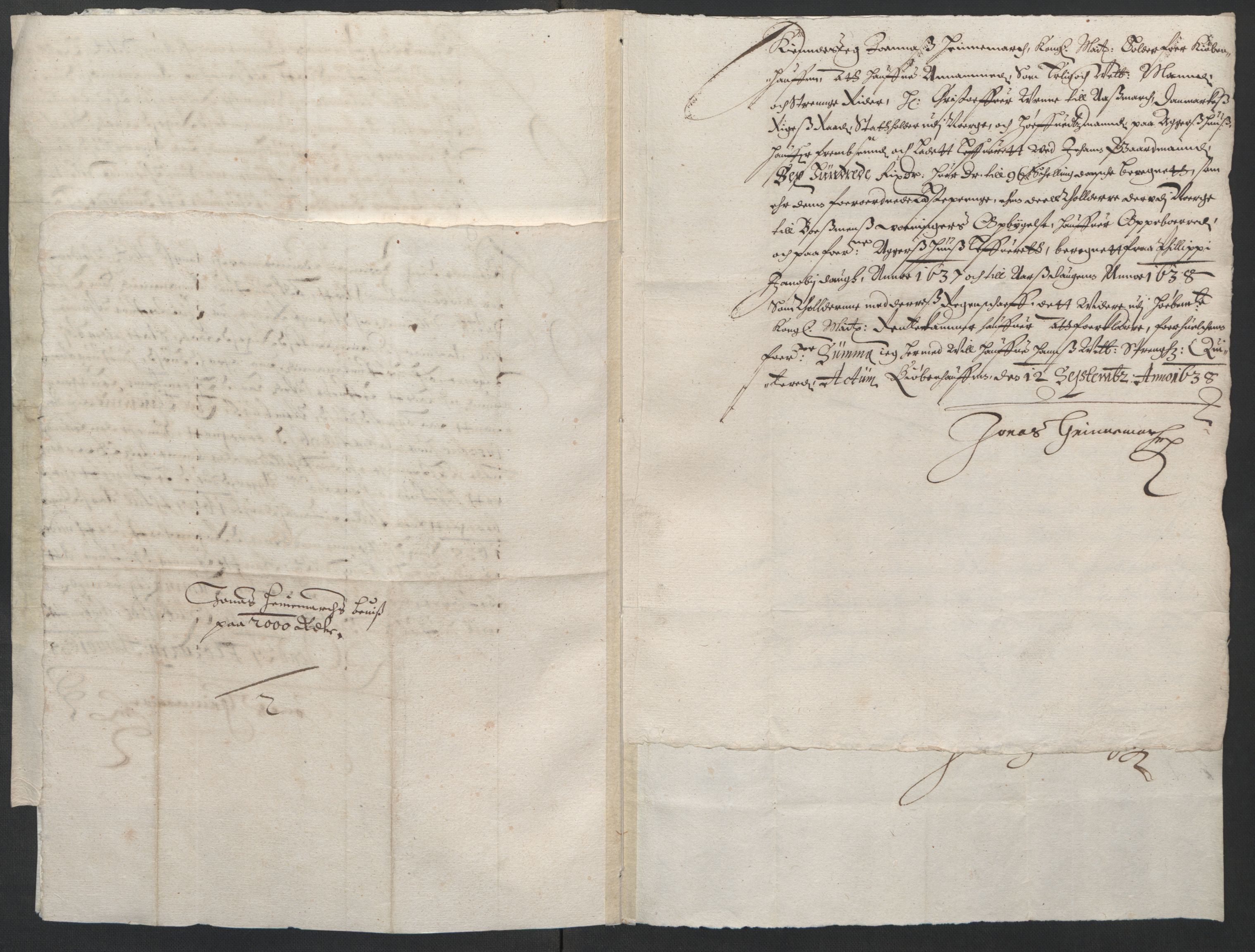 Rentekammeret inntil 1814, Reviderte regnskaper, Lensregnskaper, AV/RA-EA-5023/R/Rb/Rba/L0138: Akershus len, 1632-1639