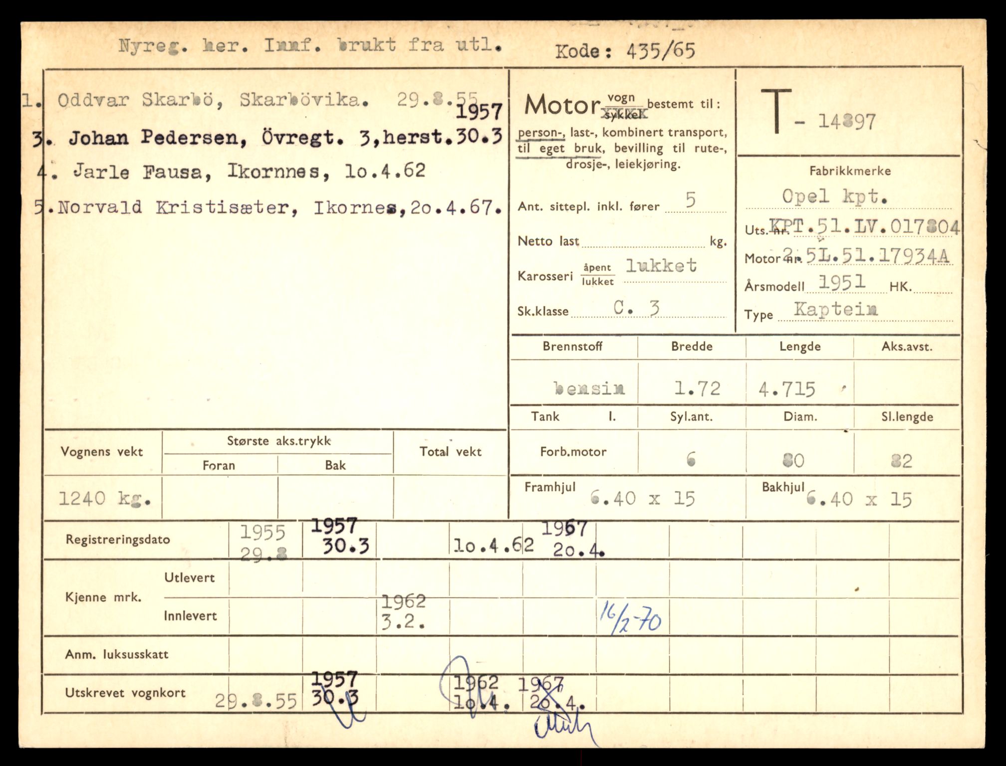 Møre og Romsdal vegkontor - Ålesund trafikkstasjon, AV/SAT-A-4099/F/Fe/L0049: Registreringskort for kjøretøy T 14864 - T 18613, 1927-1998, s. 793