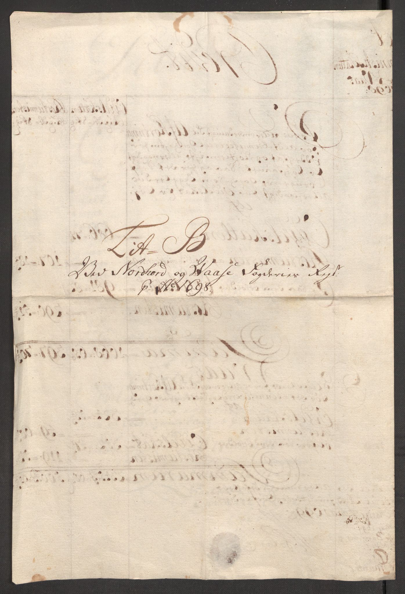 Rentekammeret inntil 1814, Reviderte regnskaper, Fogderegnskap, RA/EA-4092/R51/L3184: Fogderegnskap Nordhordland og Voss, 1698-1699, s. 136