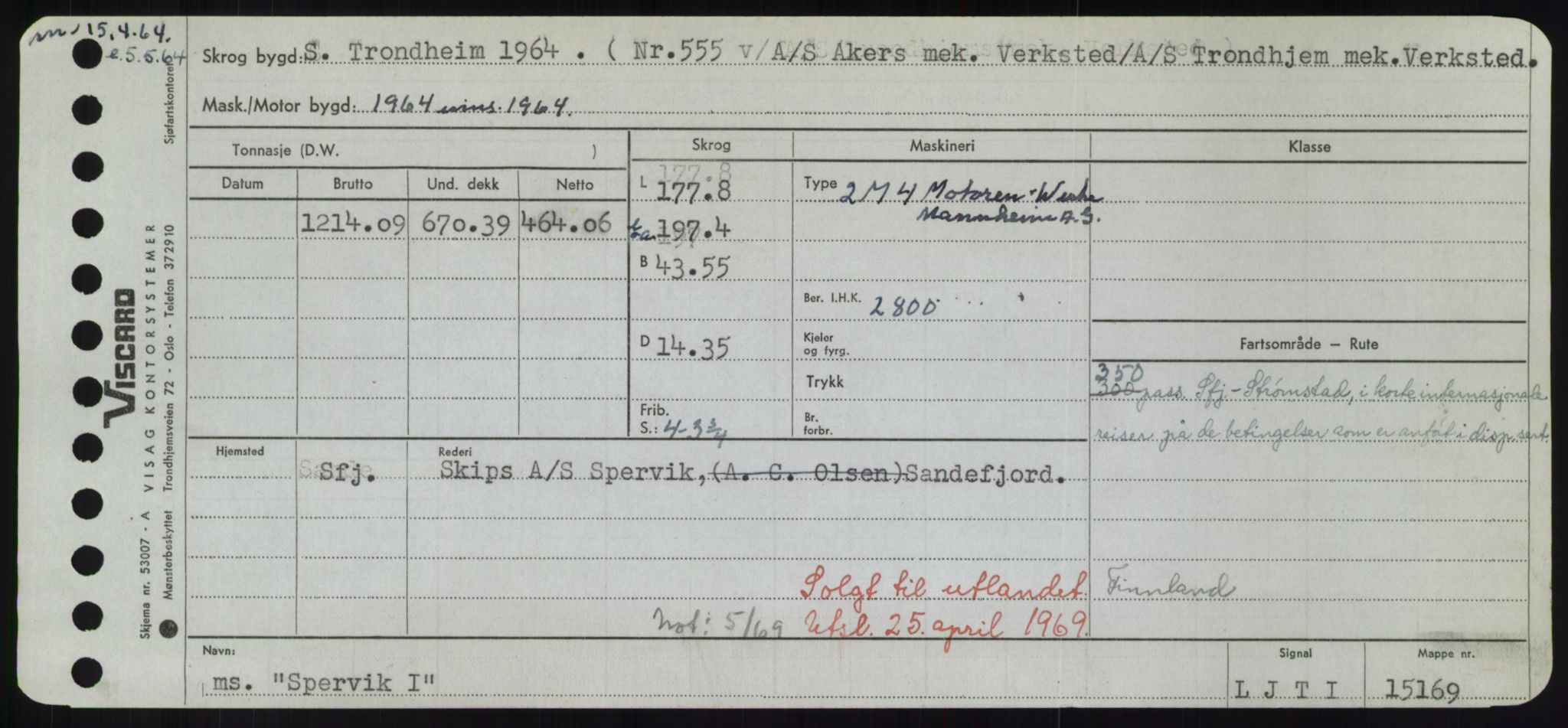 Sjøfartsdirektoratet med forløpere, Skipsmålingen, RA/S-1627/H/Hd/L0035: Fartøy, Sma-Spu, s. 445