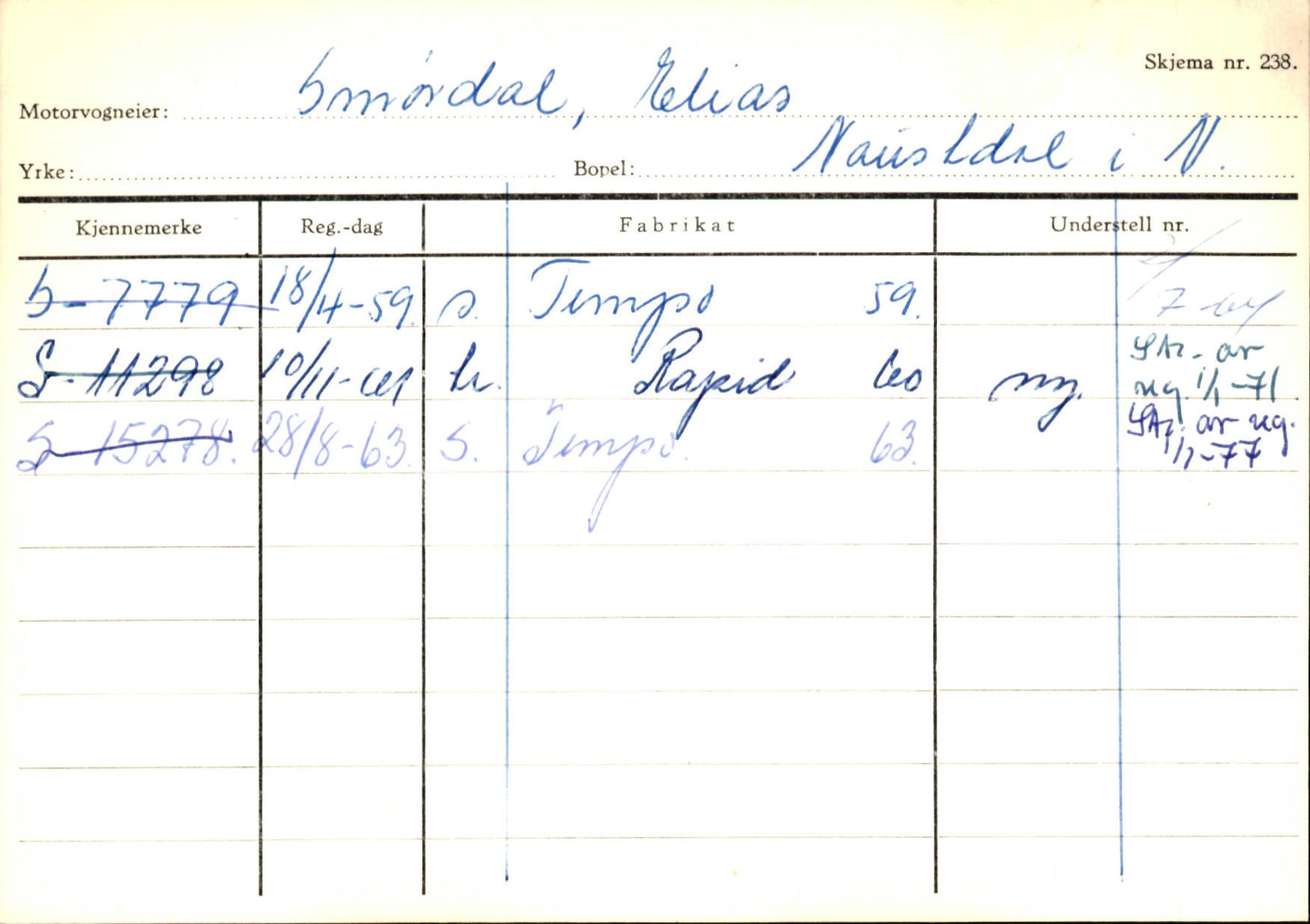 Statens vegvesen, Sogn og Fjordane vegkontor, AV/SAB-A-5301/4/F/L0129: Eigarregistrer Eid A-S, 1945-1975, s. 2495