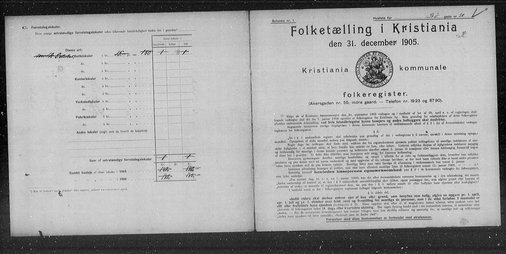 OBA, Kommunal folketelling 31.12.1905 for Kristiania kjøpstad, 1905, s. 5918