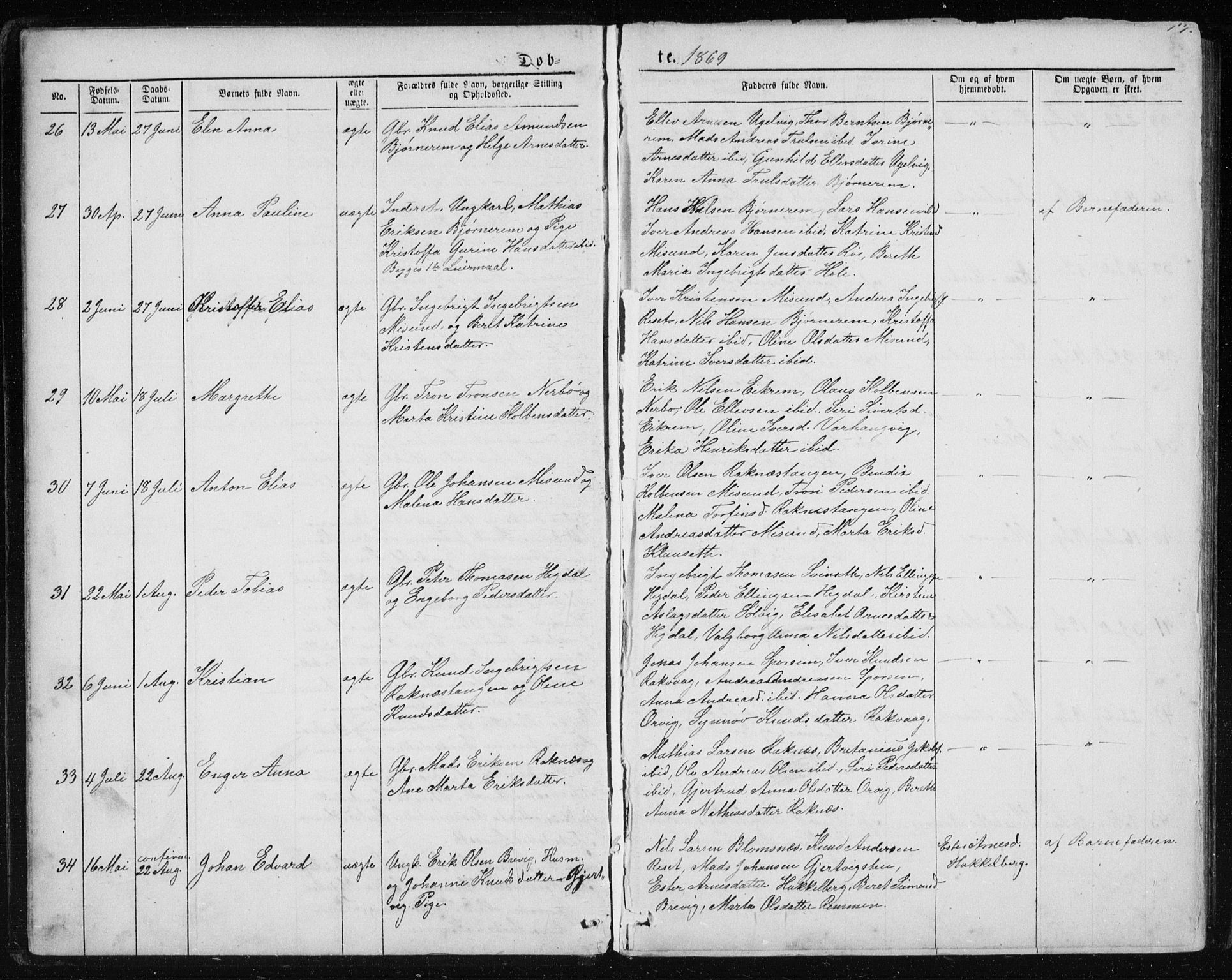 Ministerialprotokoller, klokkerbøker og fødselsregistre - Møre og Romsdal, AV/SAT-A-1454/560/L0724: Klokkerbok nr. 560C01, 1867-1892, s. 13