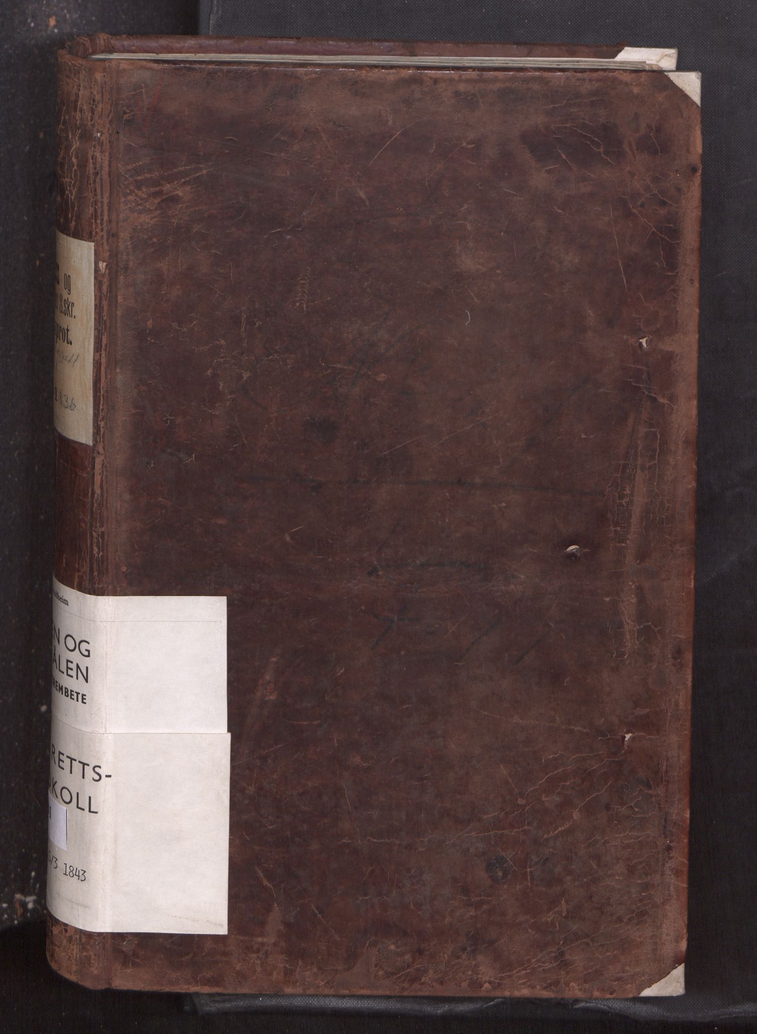 Vesterålen sorenskriveri, SAT/A-4180/1/1/1B/L0001: Ekstrarettsprotokoll, 1823-1843