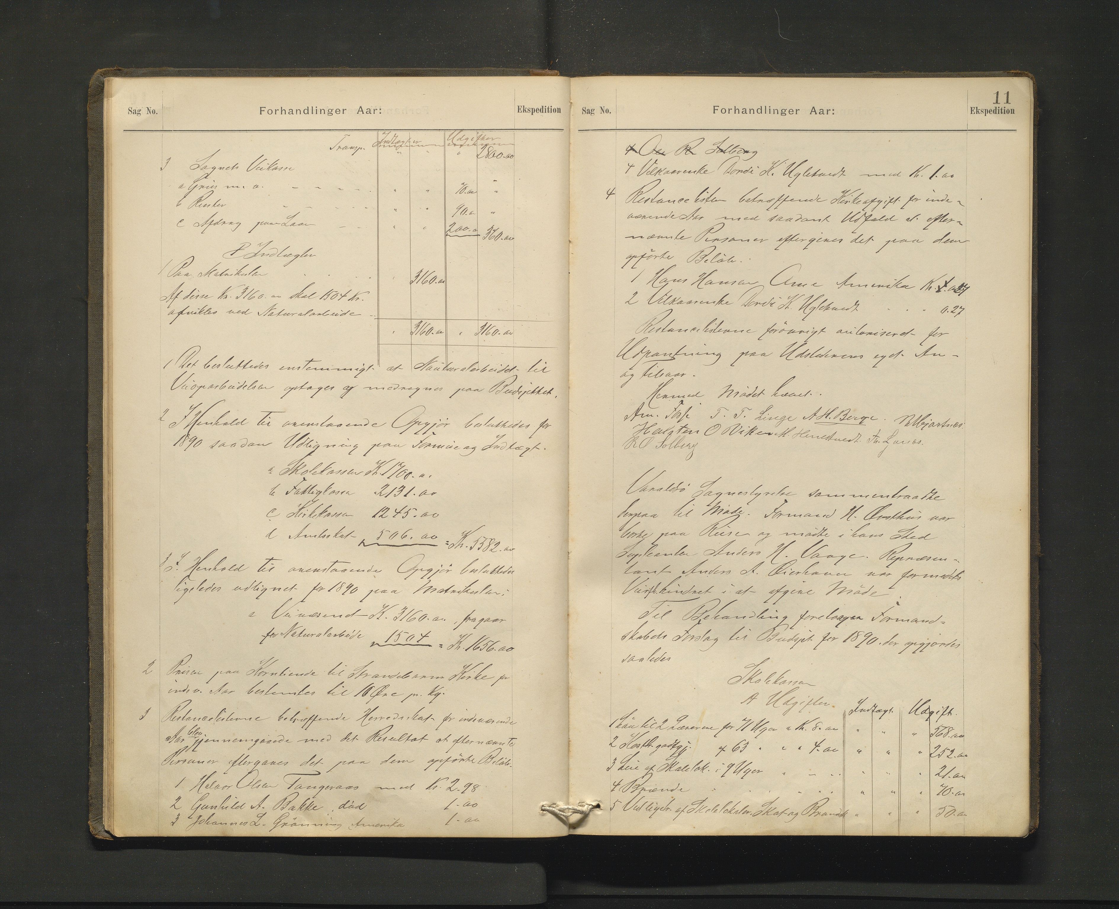 Strandebarm kommune. Formannskapet, IKAH/1226-021/A/Aa/L0003: Møtebok for Strandebarm formannskap og heradsstyre, 1889-1894, s. 9