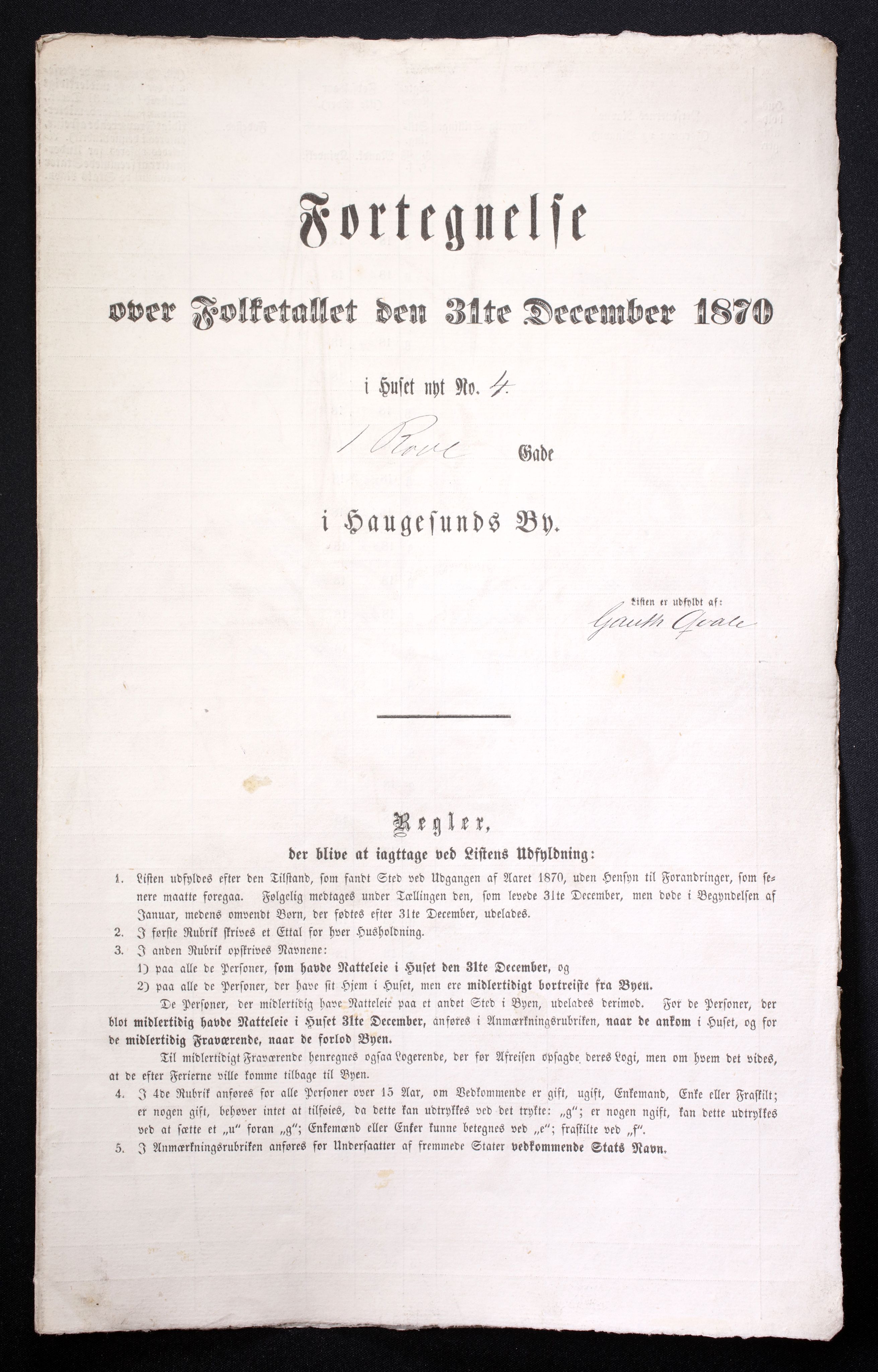 RA, Folketelling 1870 for 1106 Haugesund kjøpstad, 1870, s. 3