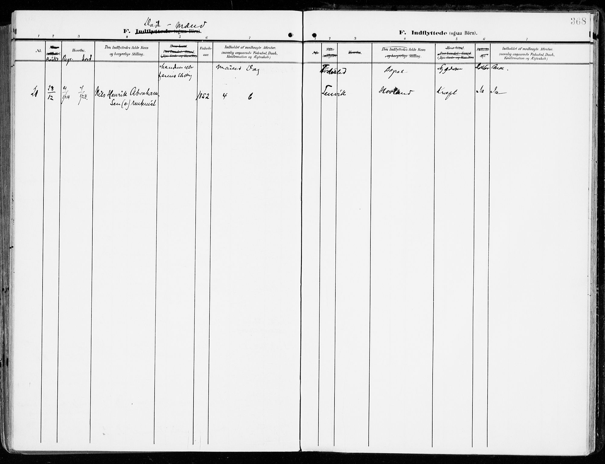 Tjølling kirkebøker, AV/SAKO-A-60/F/Fa/L0010: Ministerialbok nr. 10, 1906-1923, s. 368