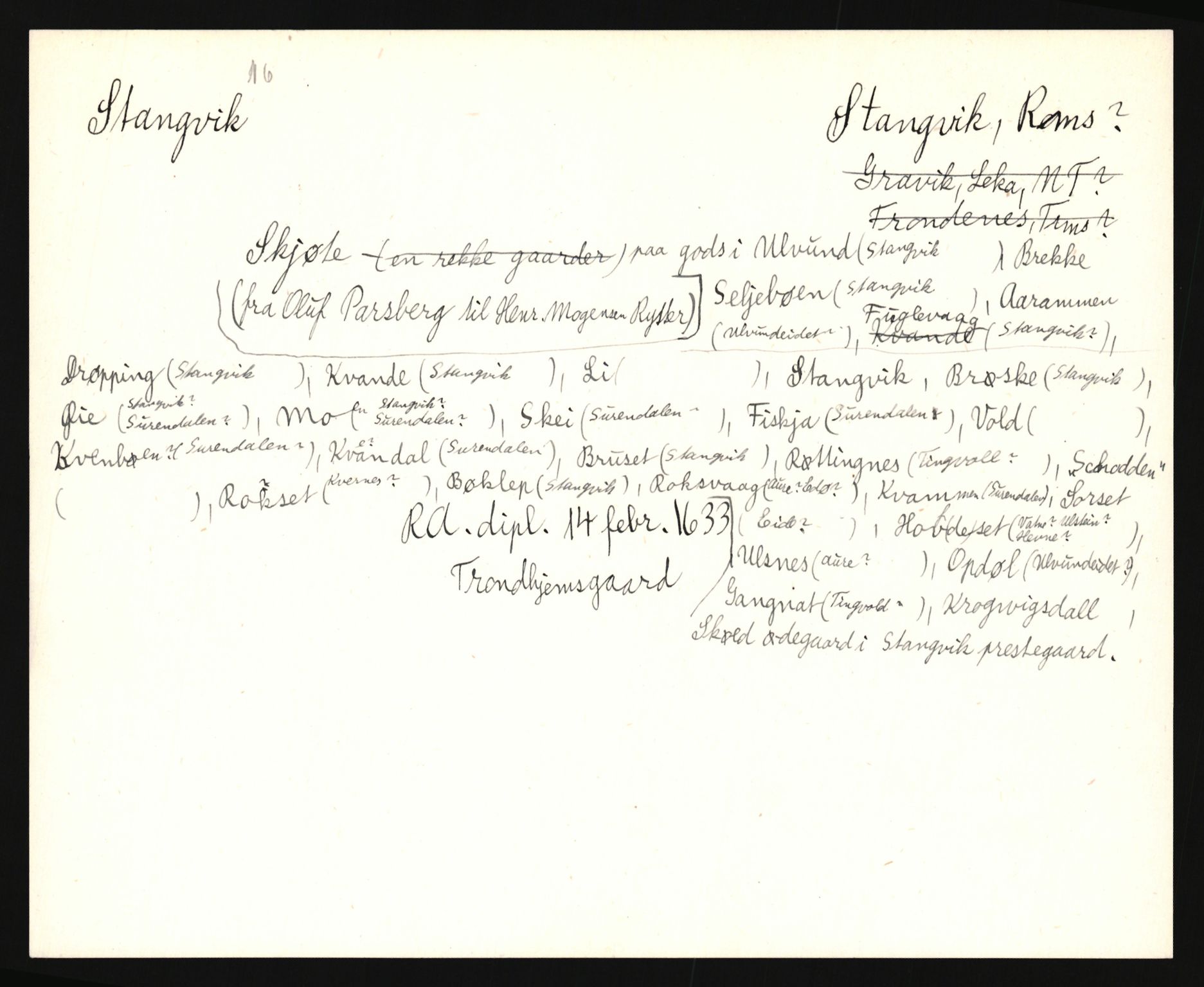 Riksarkivets diplomsamling, AV/RA-EA-5965/F35/F35e/L0031: Registreringssedler Møre og Romsdal, 1400-1700, s. 677