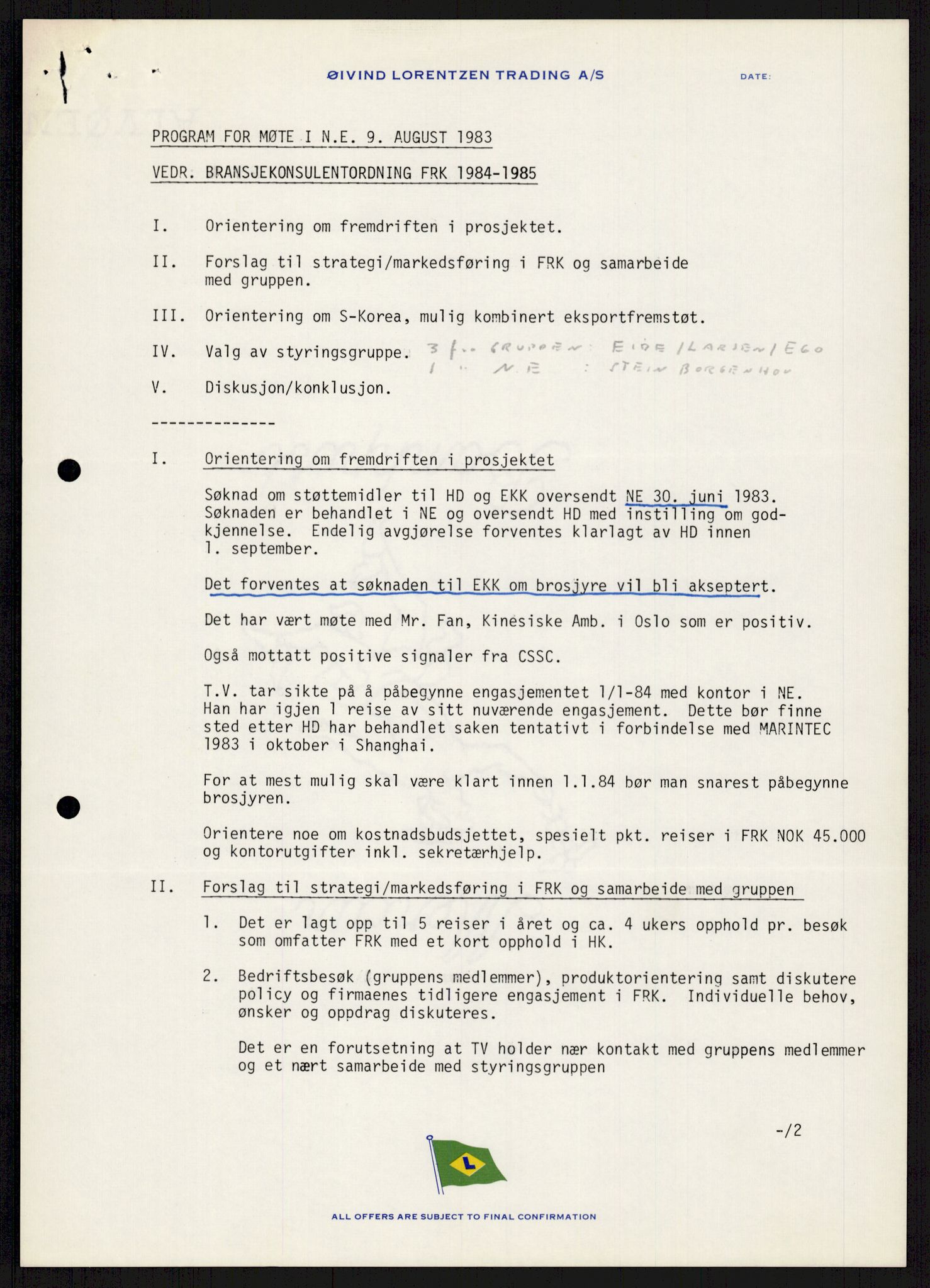 "17-Gruppen Kina", AV/RA-PA-1688/A/L0001: Møtereferater, 1979-1986, s. 61