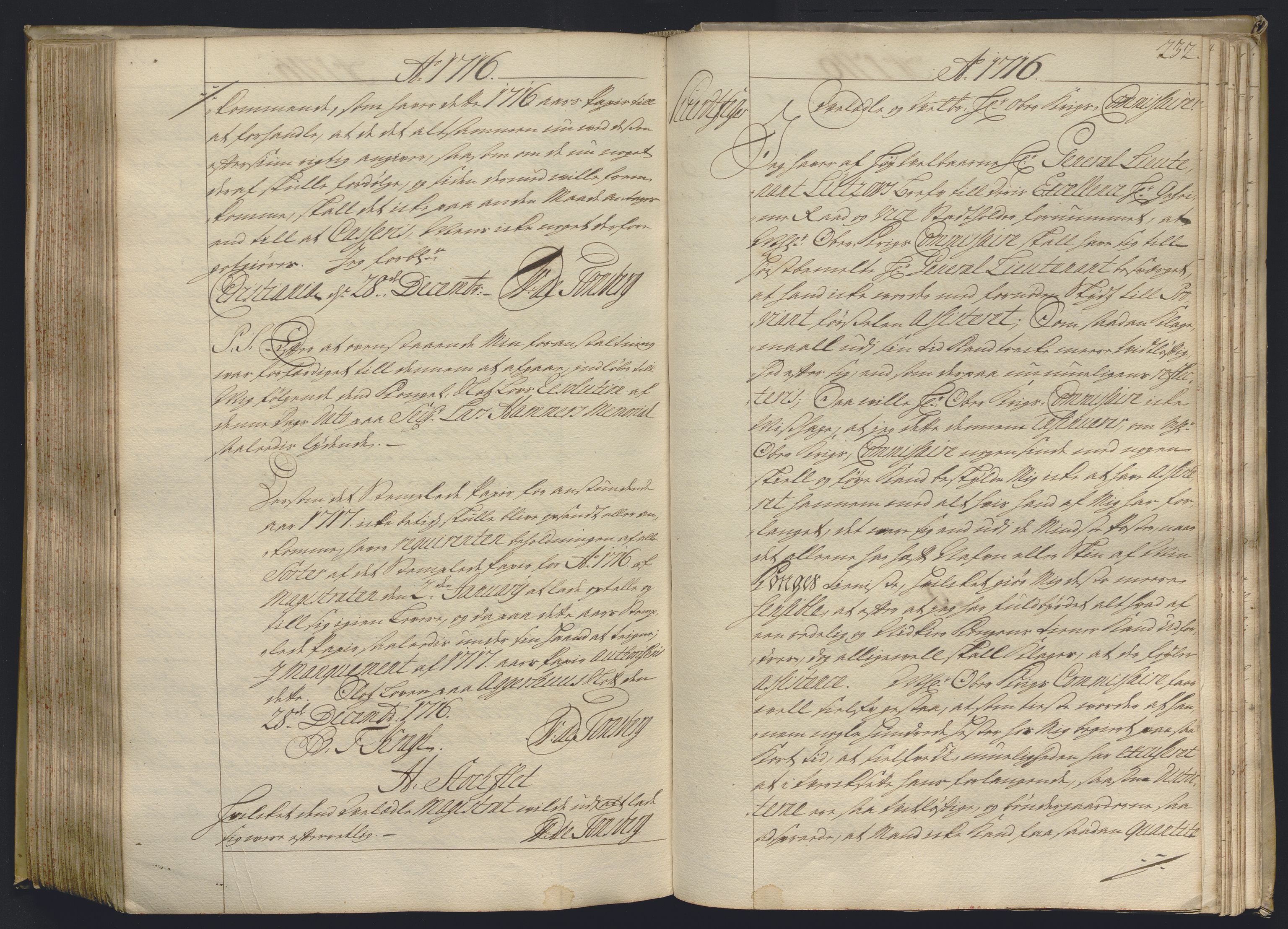Kristiania stiftamt, AV/SAO-A-10386/B/Ba/L0004: Kopibok, 1715-1717, s. 231b-232a