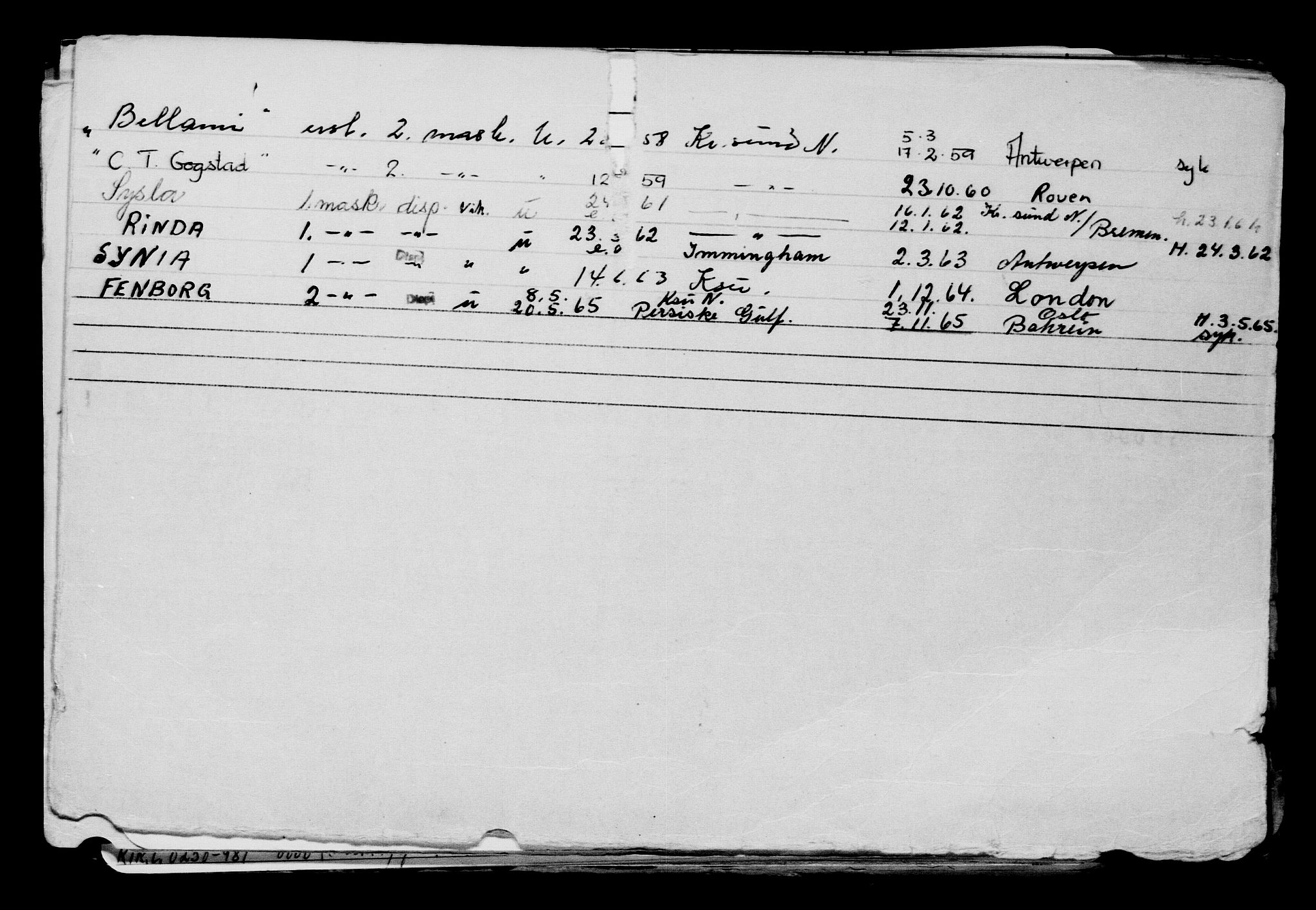 Direktoratet for sjømenn, AV/RA-S-3545/G/Gb/L0146: Hovedkort, 1917, s. 335