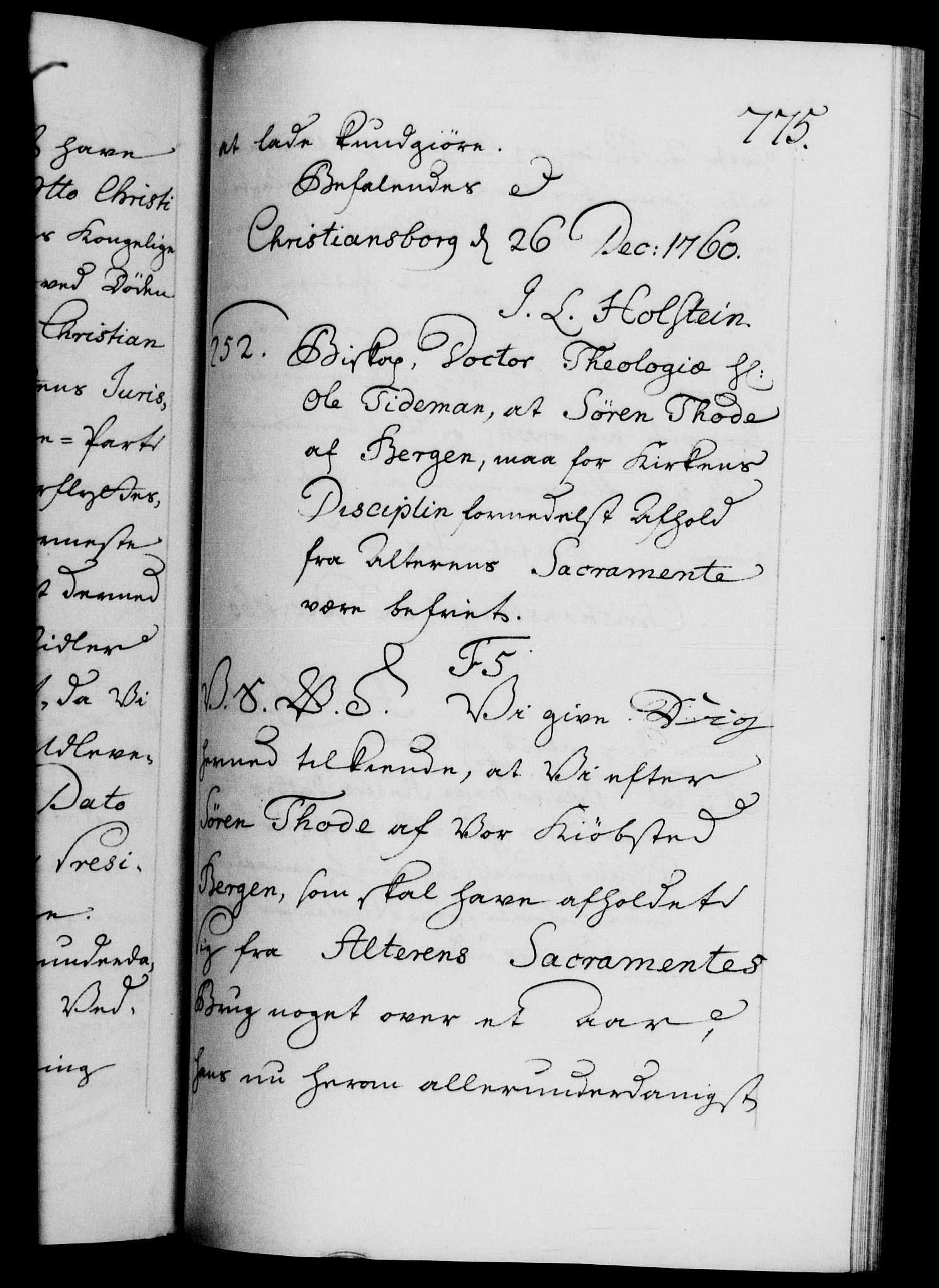 Danske Kanselli 1572-1799, AV/RA-EA-3023/F/Fc/Fca/Fcab/L0036: Norske tegnelser, 1757-1761, s. 775a