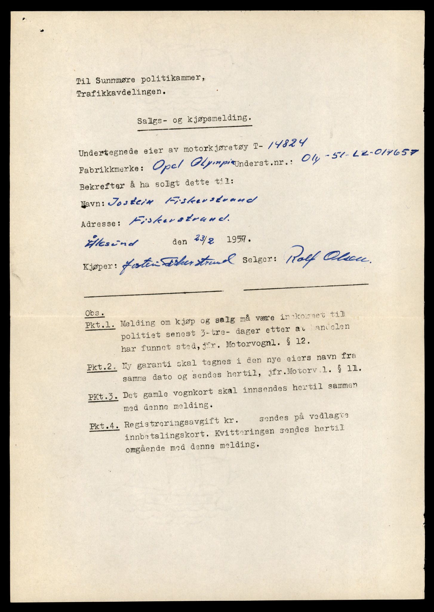 Møre og Romsdal vegkontor - Ålesund trafikkstasjon, AV/SAT-A-4099/F/Fe/L0048: Registreringskort for kjøretøy T 14721 - T 14863, 1927-1998, s. 2331