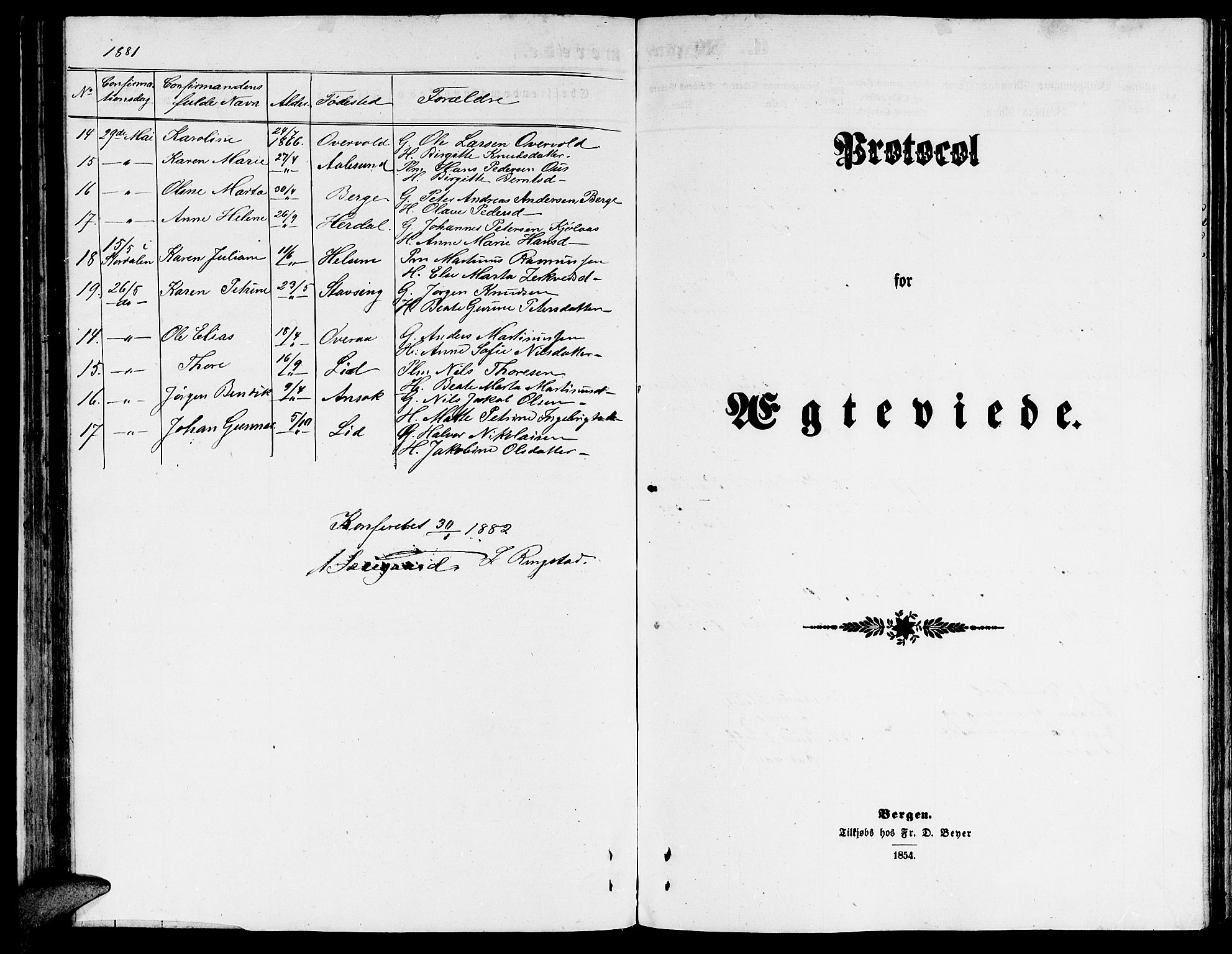 Ministerialprotokoller, klokkerbøker og fødselsregistre - Møre og Romsdal, SAT/A-1454/520/L0291: Klokkerbok nr. 520C03, 1854-1881, s. 121