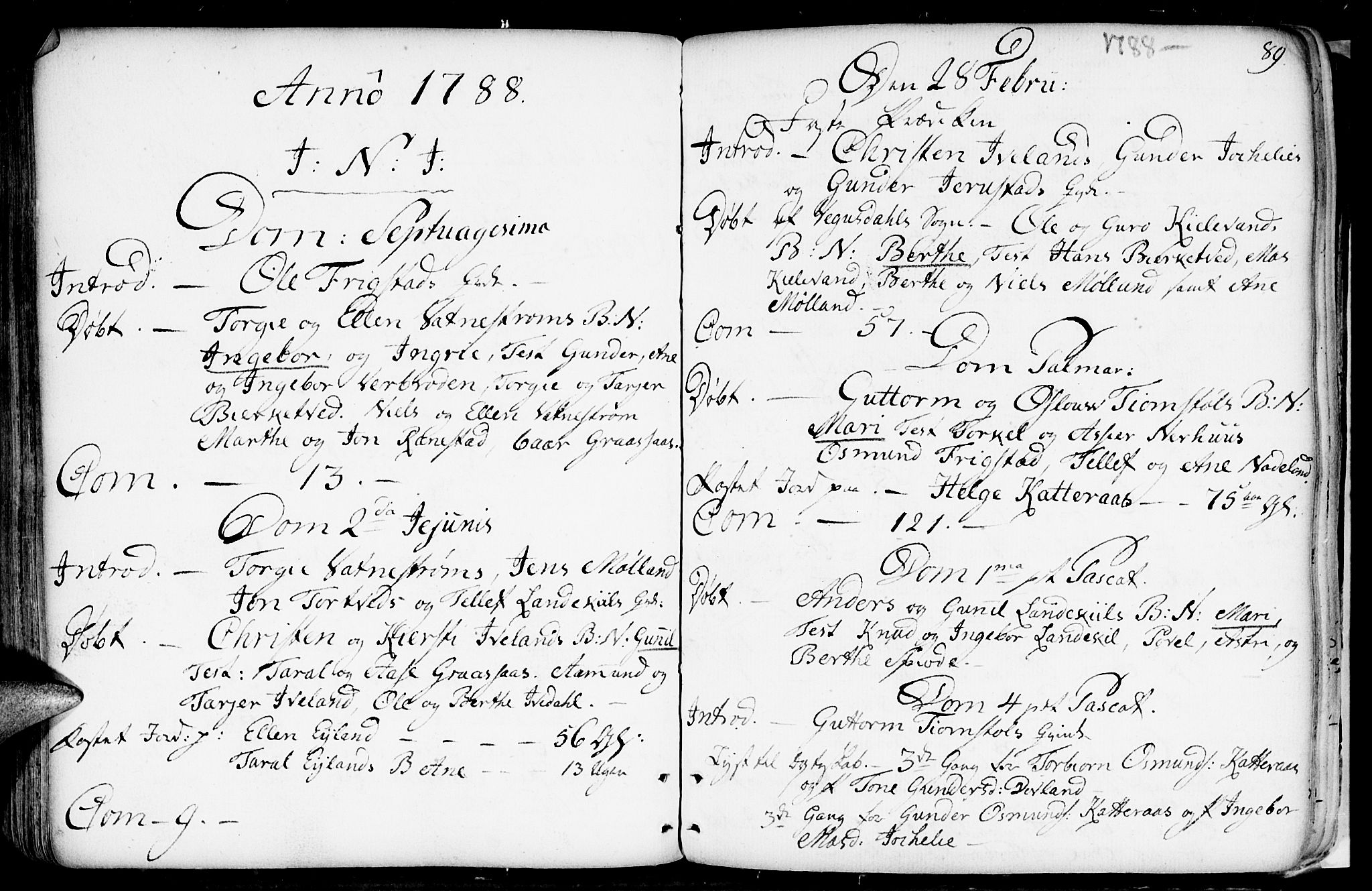 Evje sokneprestkontor, SAK/1111-0008/F/Fa/Fac/L0002: Ministerialbok nr. A 2, 1765-1816, s. 89