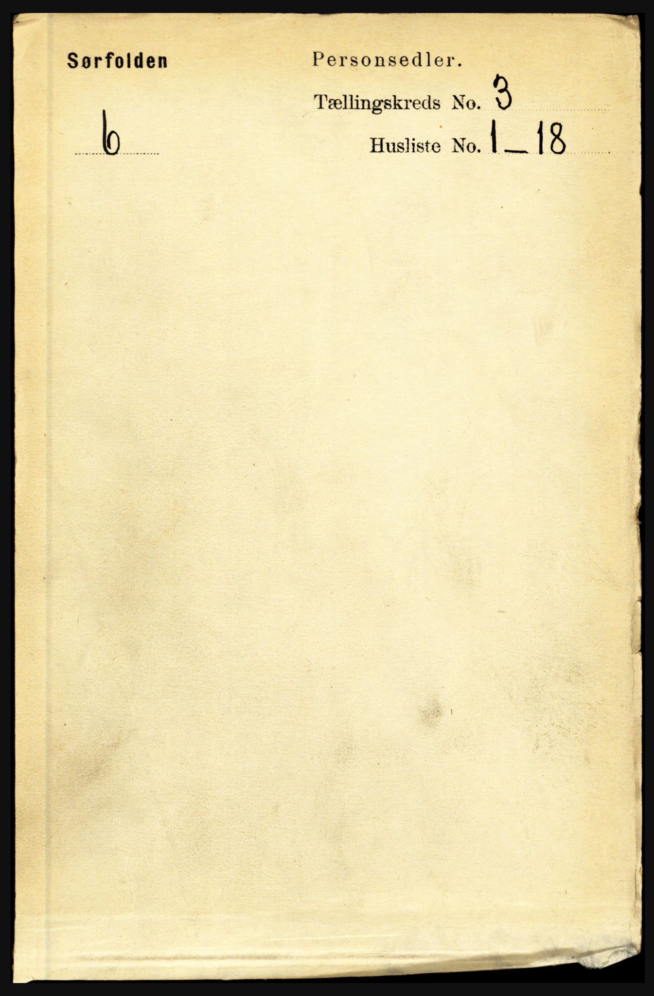 RA, Folketelling 1891 for 1845 Sørfold herred, 1891, s. 454