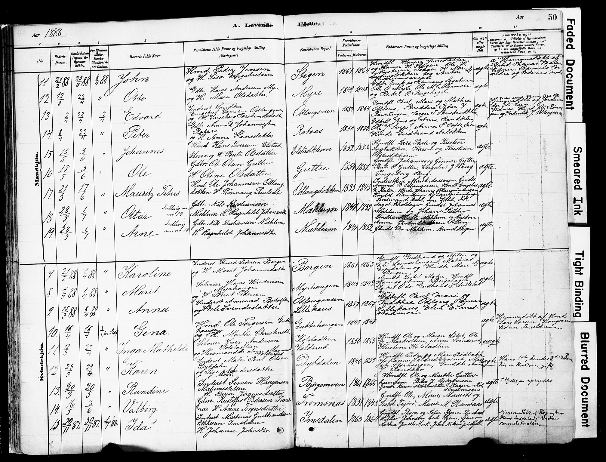 Ringebu prestekontor, AV/SAH-PREST-082/H/Ha/Haa/L0008: Ministerialbok nr. 8, 1878-1898, s. 51