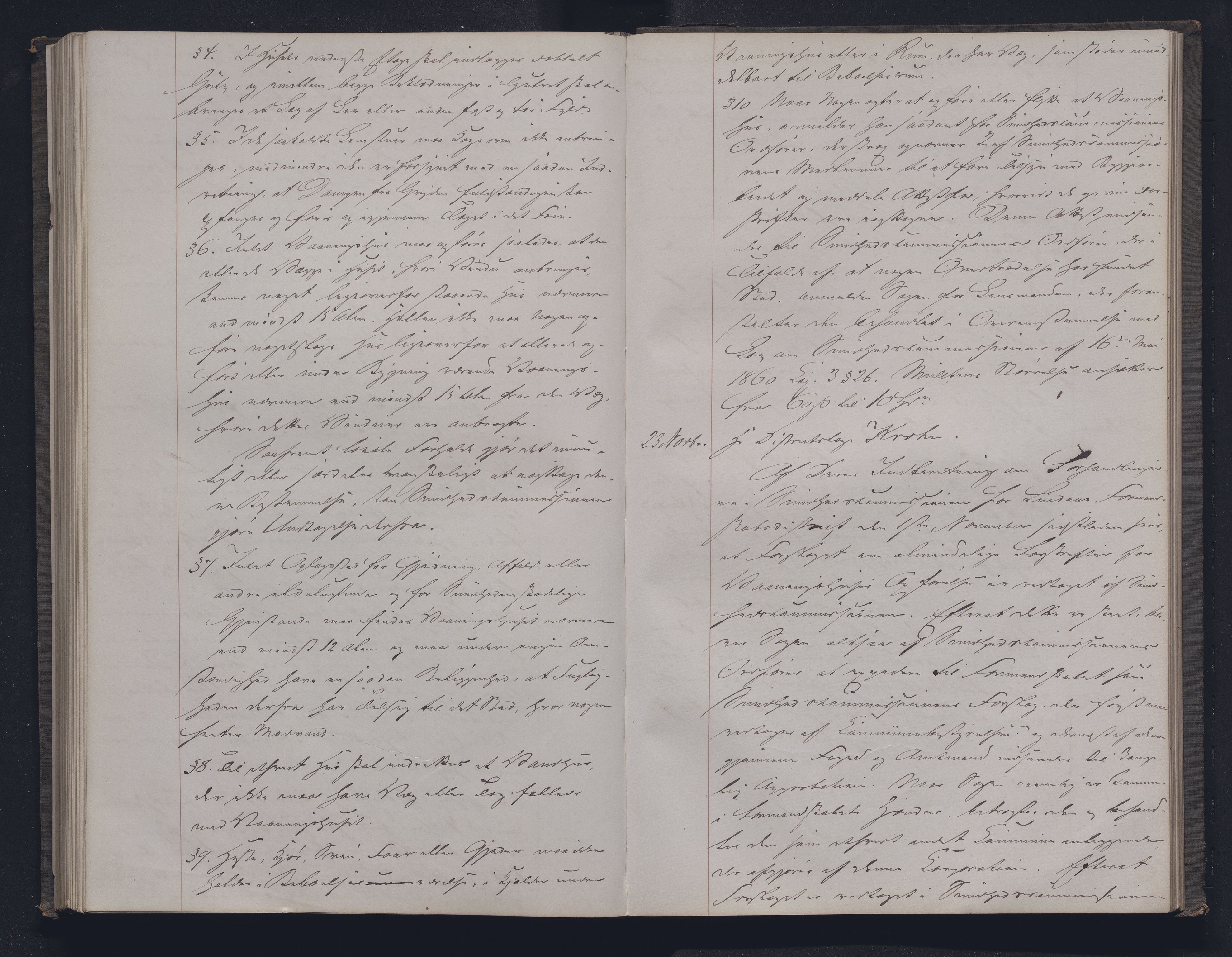 Lepraarkiver - Overlegen for den spedalske sykdom, AV/SAB-A-61001/B.b/L0004: Kopibok, 1858-1865