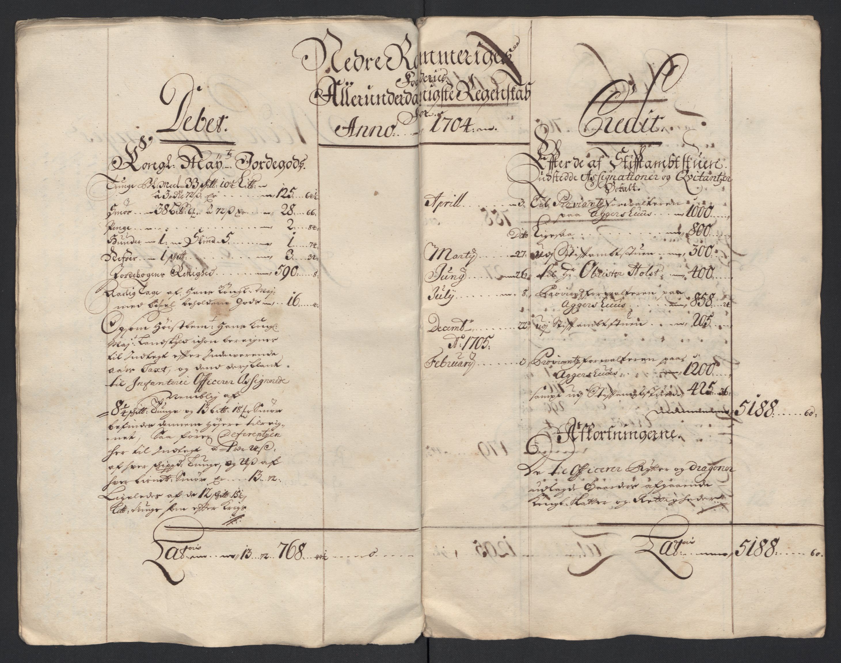 Rentekammeret inntil 1814, Reviderte regnskaper, Fogderegnskap, AV/RA-EA-4092/R11/L0588: Fogderegnskap Nedre Romerike, 1704, s. 15