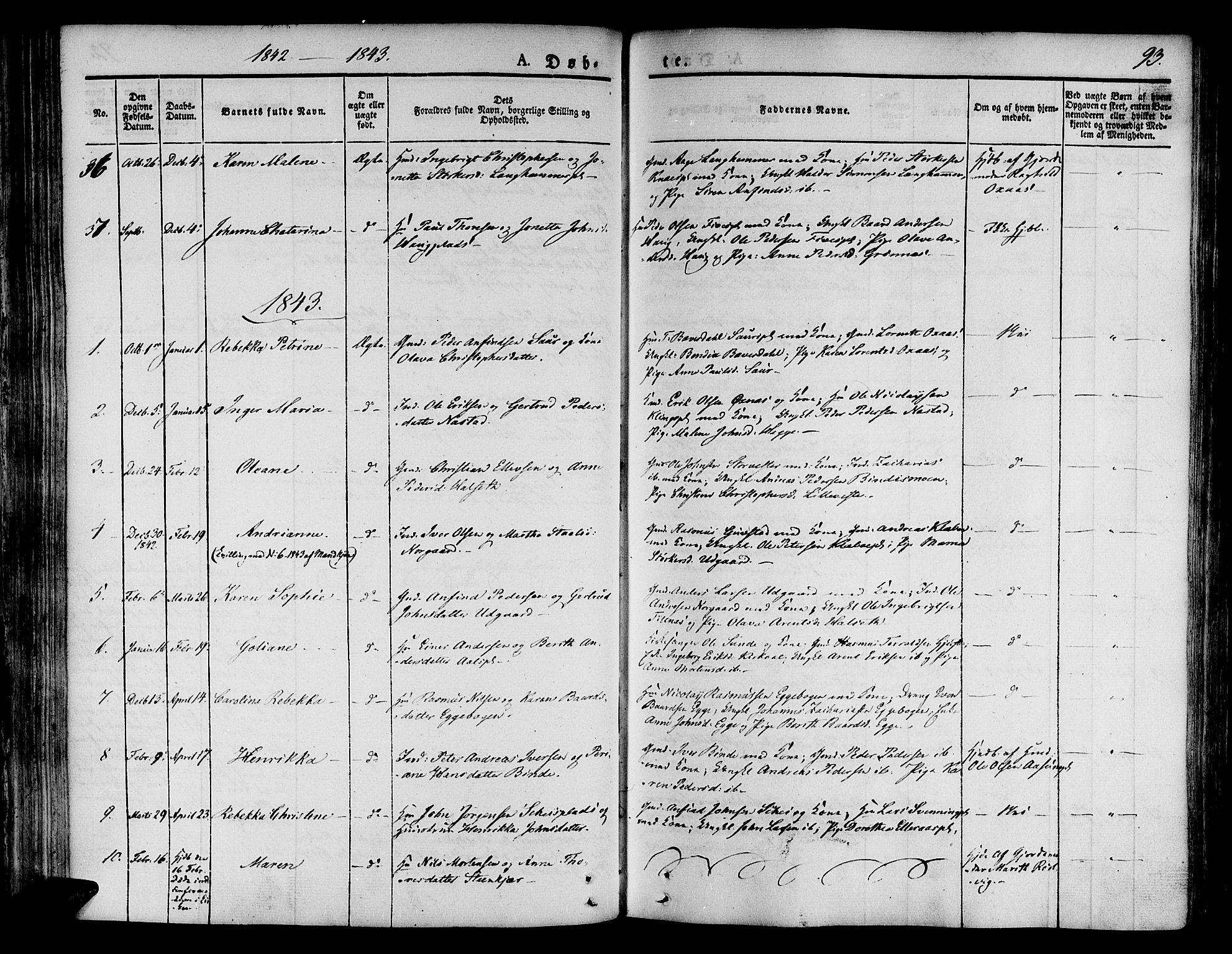 Ministerialprotokoller, klokkerbøker og fødselsregistre - Nord-Trøndelag, SAT/A-1458/746/L0445: Ministerialbok nr. 746A04, 1826-1846, s. 93