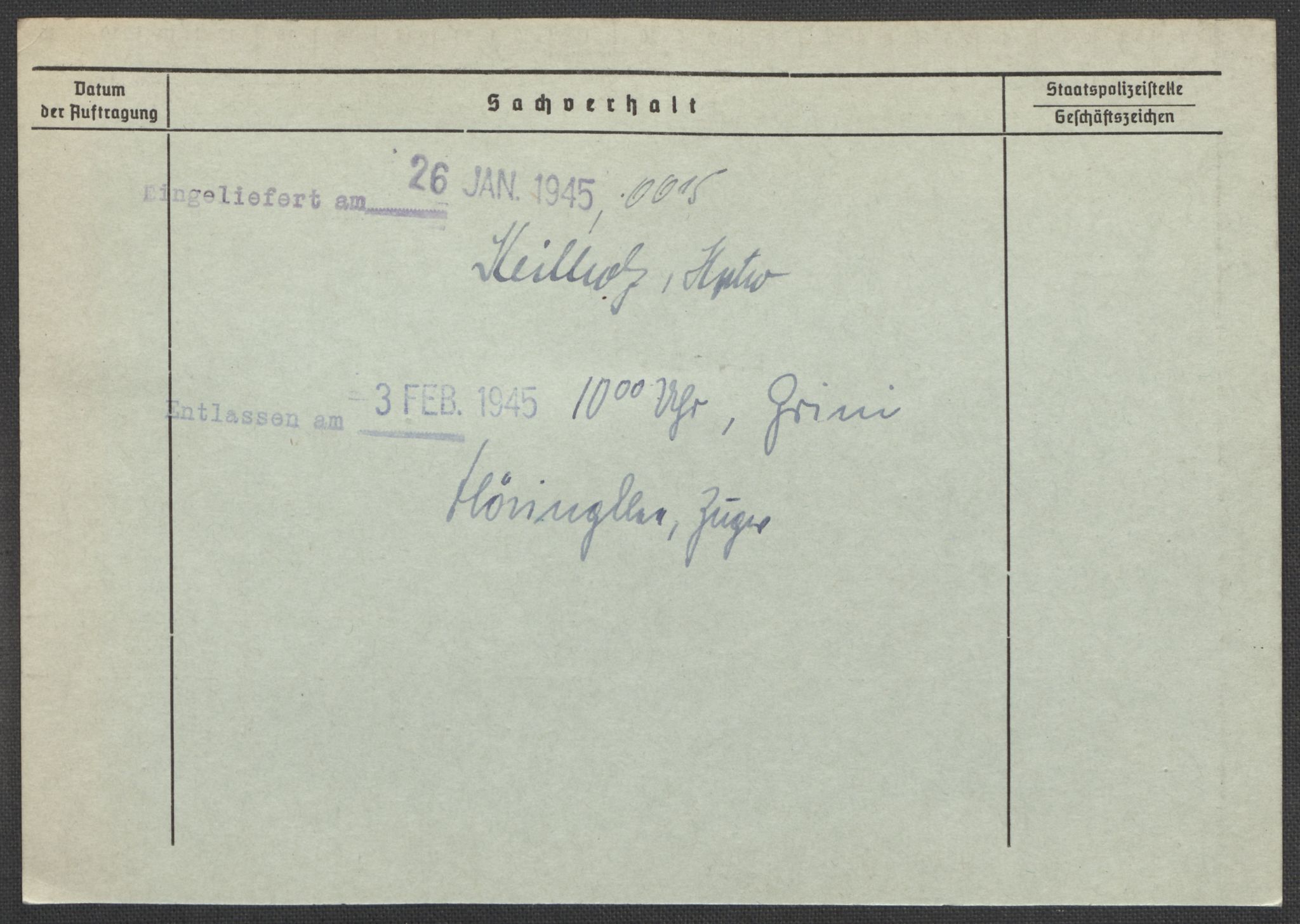Befehlshaber der Sicherheitspolizei und des SD, RA/RAFA-5969/E/Ea/Eaa/L0008: Register over norske fanger i Møllergata 19: Oelze-Ru, 1940-1945, s. 907
