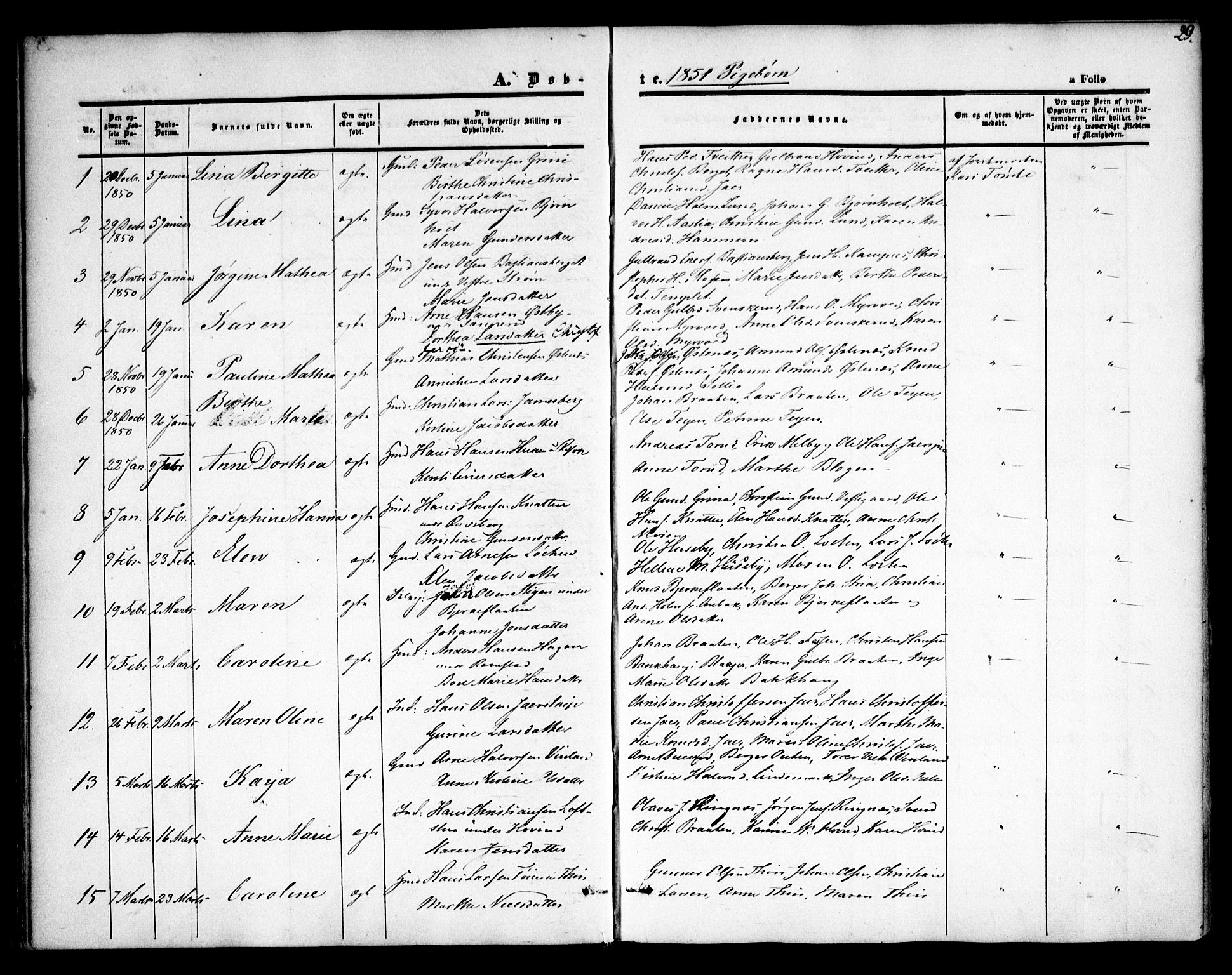 Fet prestekontor Kirkebøker, AV/SAO-A-10370a/F/Fa/L0010: Ministerialbok nr. I 10, 1847-1859, s. 29