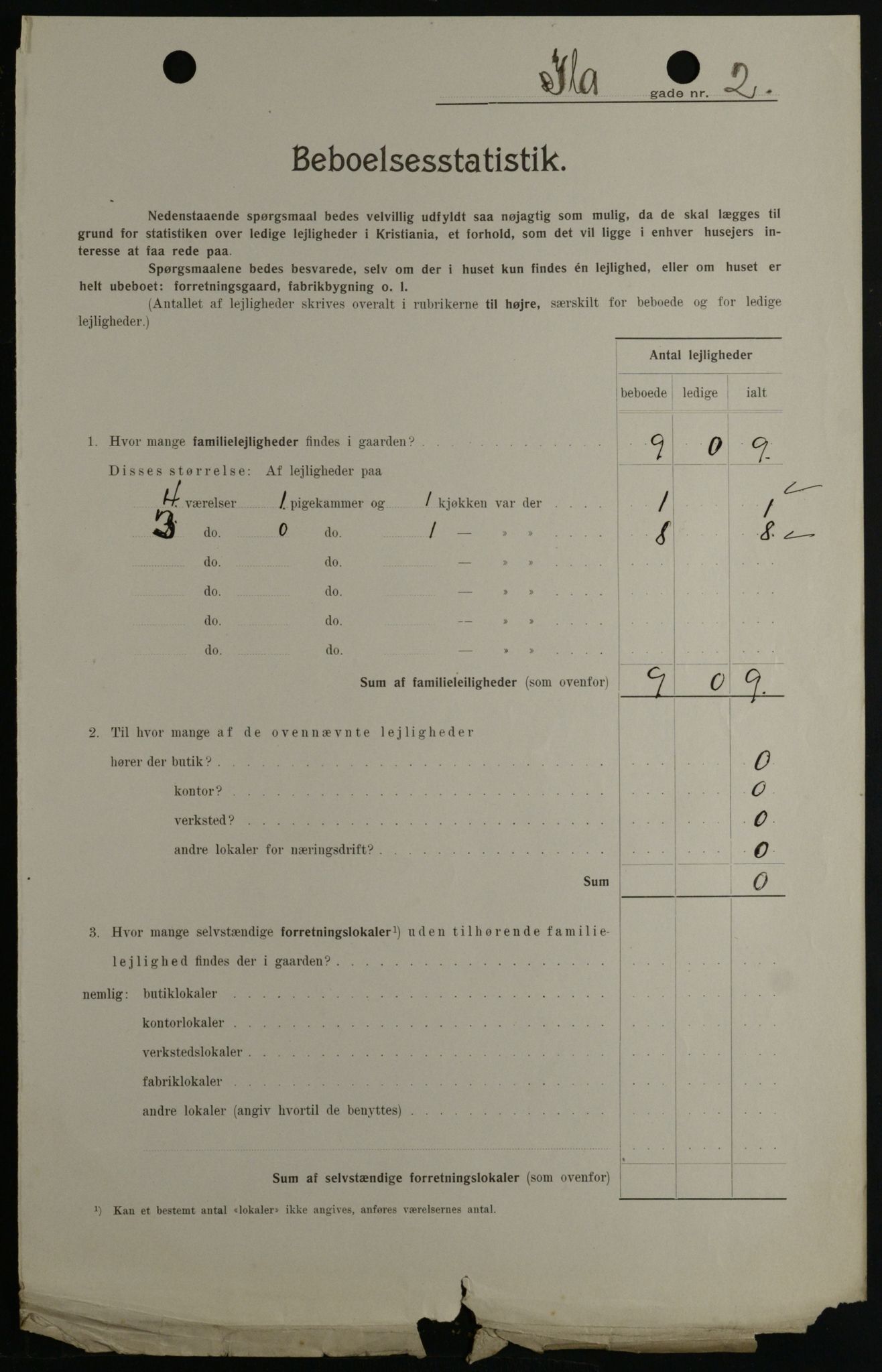 OBA, Kommunal folketelling 1.2.1908 for Kristiania kjøpstad, 1908, s. 38806