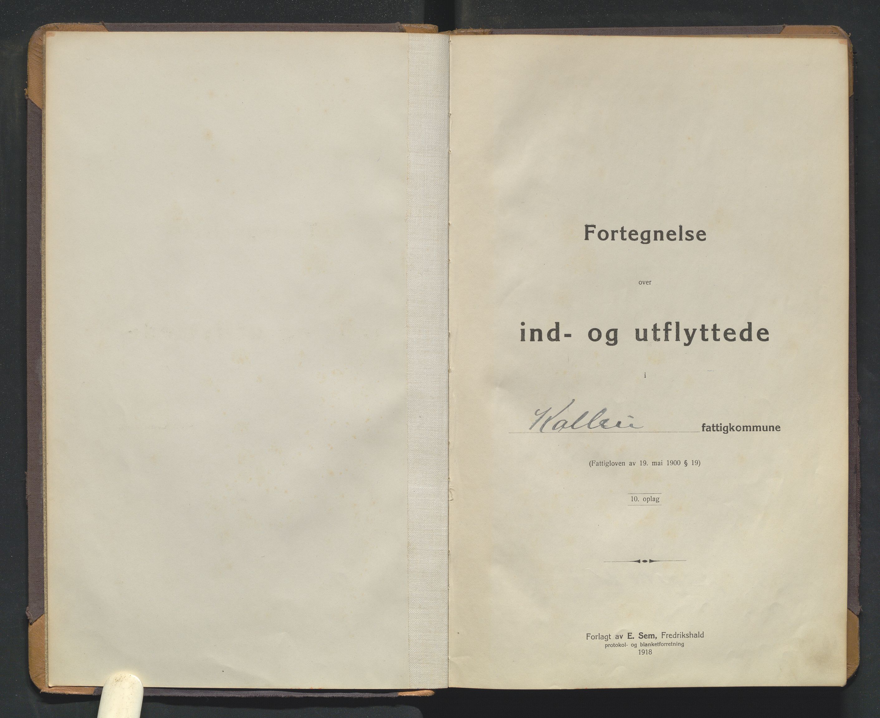 Vestre Toten lensmannskontor, AV/SAH-LOV-007/N/Na/L0005: Protokoll over inn- og utflyttede, 1918-1943