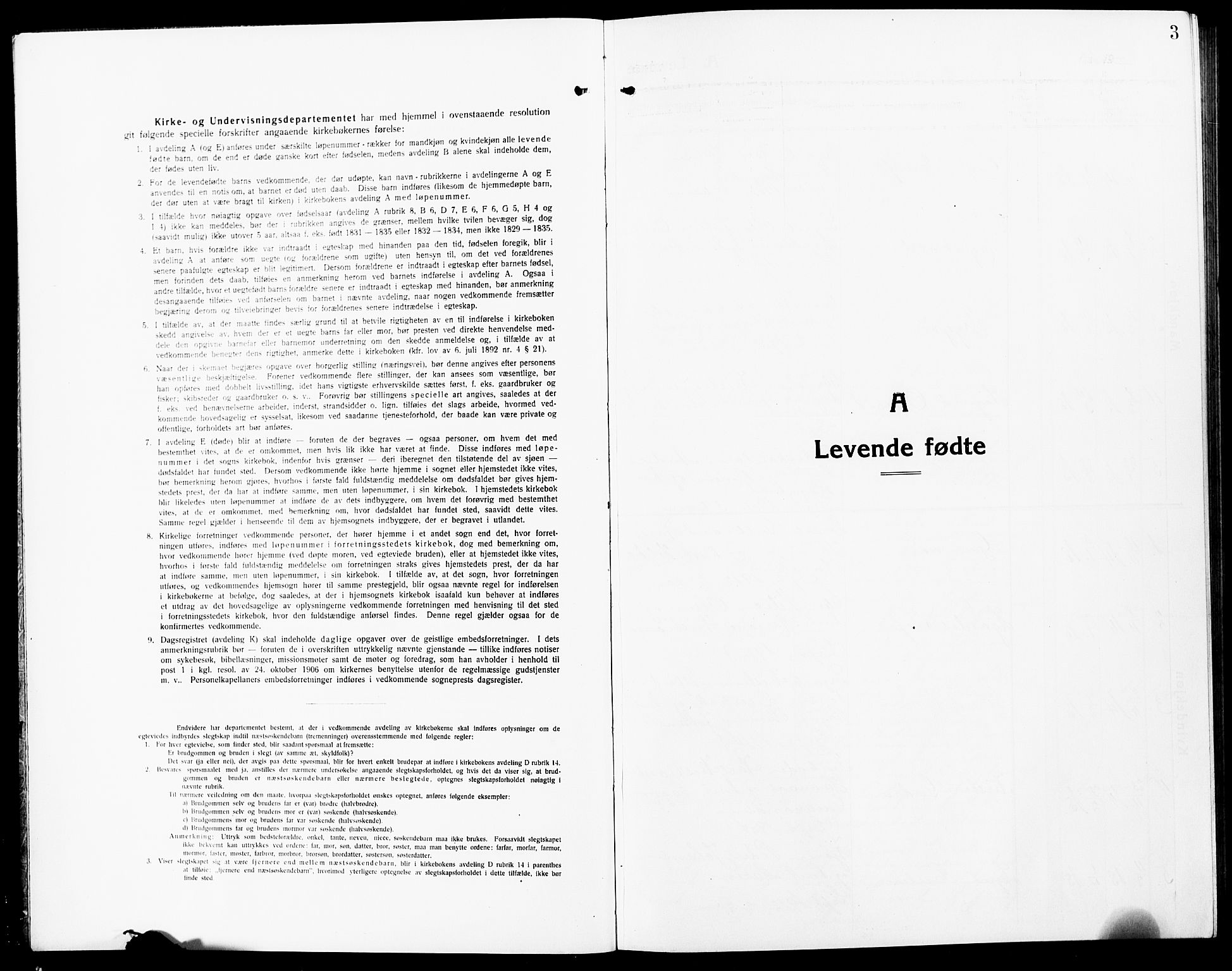 Høland prestekontor Kirkebøker, AV/SAO-A-10346a/G/Ga/L0008: Klokkerbok nr. I 8, 1915-1929, s. 3