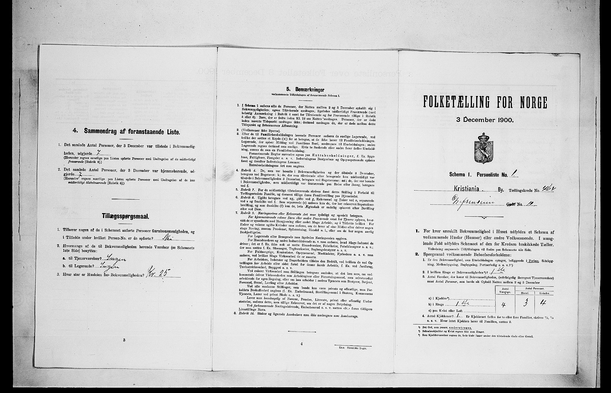 SAO, Folketelling 1900 for 0301 Kristiania kjøpstad, 1900, s. 27827