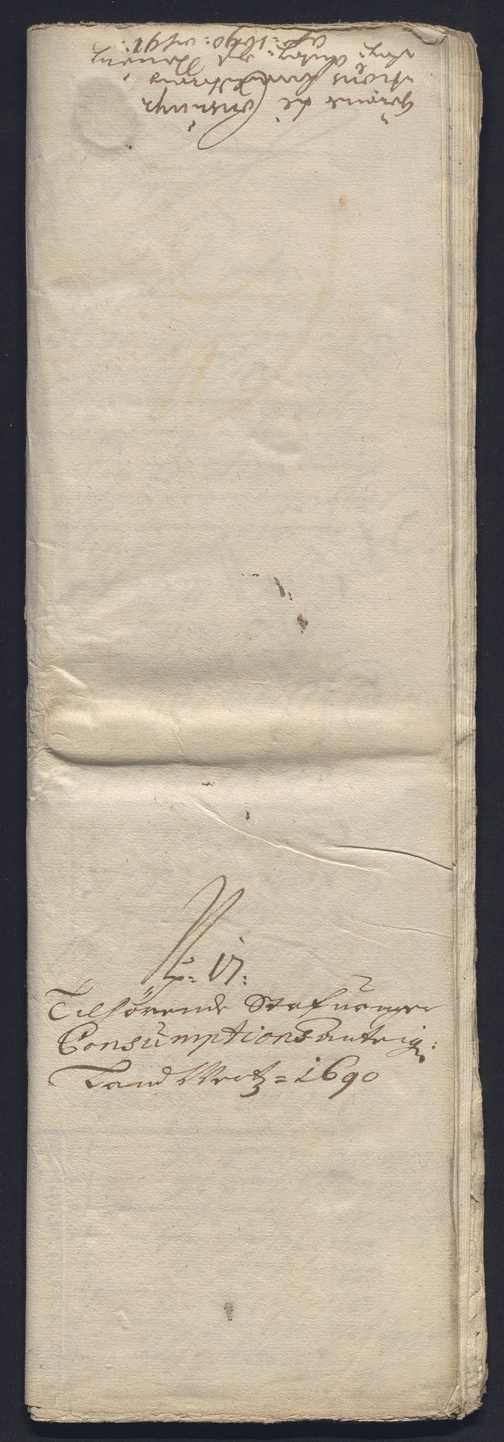 Rentekammeret inntil 1814, Reviderte regnskaper, Byregnskaper, AV/RA-EA-4066/R/Ro/L0333: [O25] Konsumpsjonsregnskap, 1690-1704, s. 72