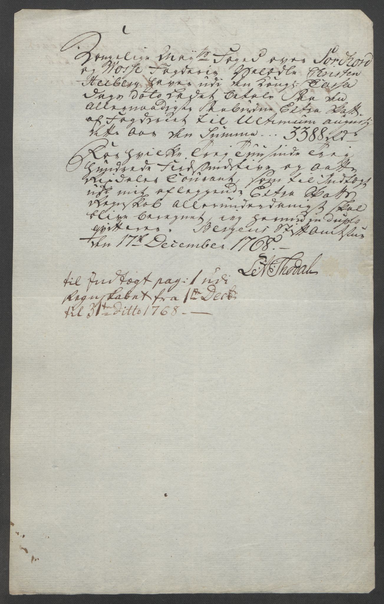 Rentekammeret inntil 1814, Reviderte regnskaper, Fogderegnskap, AV/RA-EA-4092/R51/L3303: Ekstraskatten Nordhordland og Voss, 1762-1772, s. 192