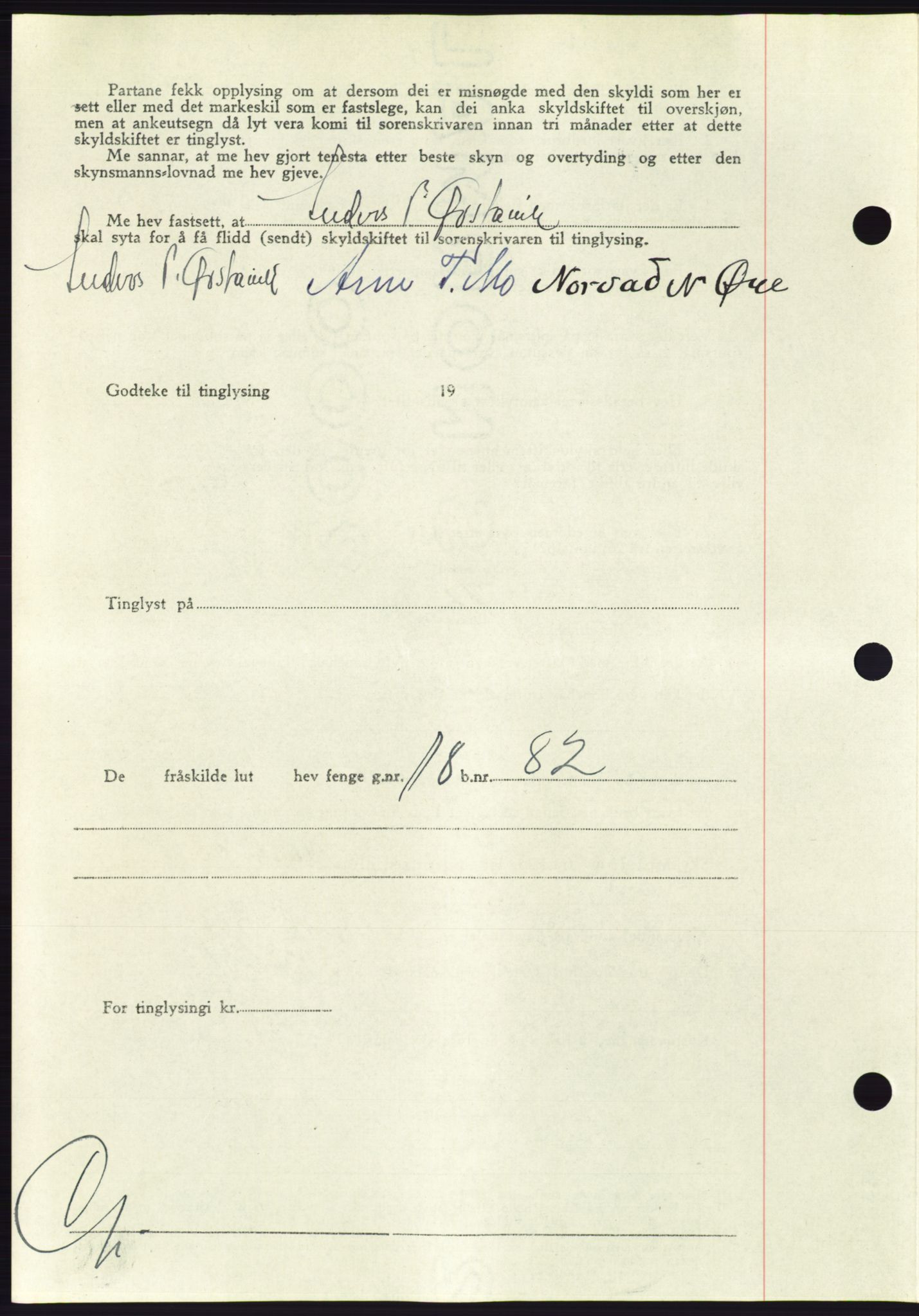 Søre Sunnmøre sorenskriveri, AV/SAT-A-4122/1/2/2C/L0090: Pantebok nr. 16A, 1951-1951, Dagboknr: 2345/1951