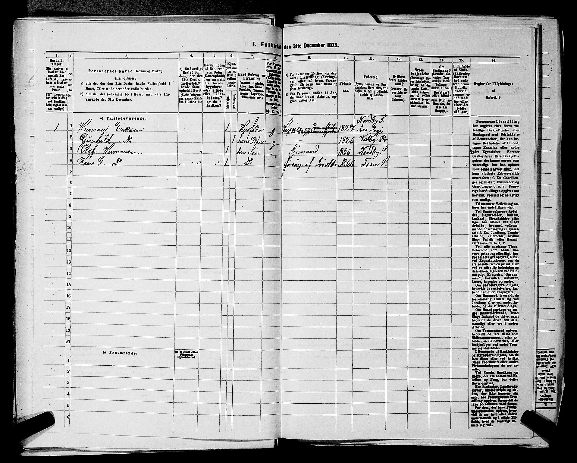 RA, Folketelling 1875 for 0215L Drøbak prestegjeld, Frogn sokn, 1875, s. 469