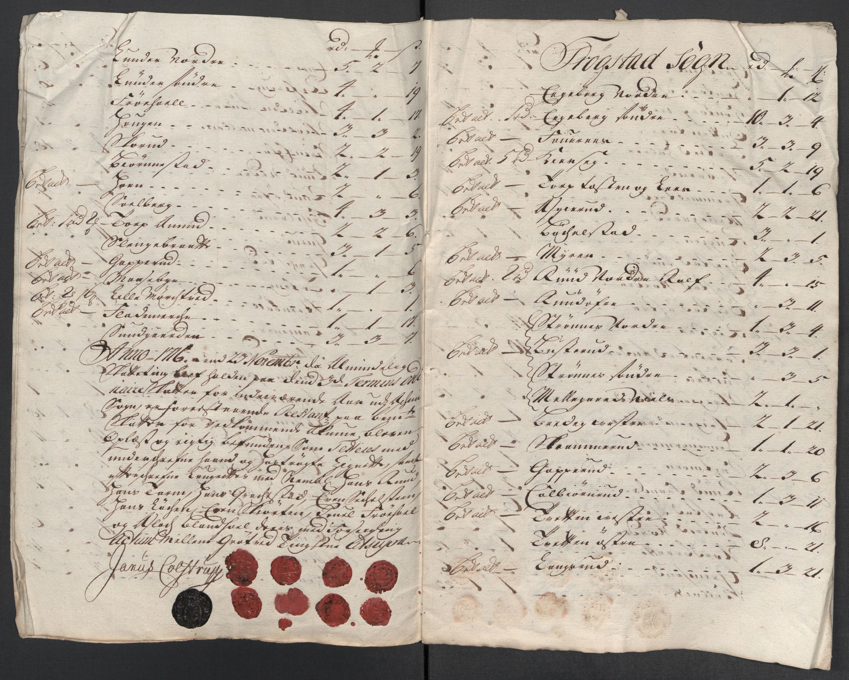 Rentekammeret inntil 1814, Reviderte regnskaper, Fogderegnskap, RA/EA-4092/R07/L0312: Fogderegnskap Rakkestad, Heggen og Frøland, 1716, s. 143