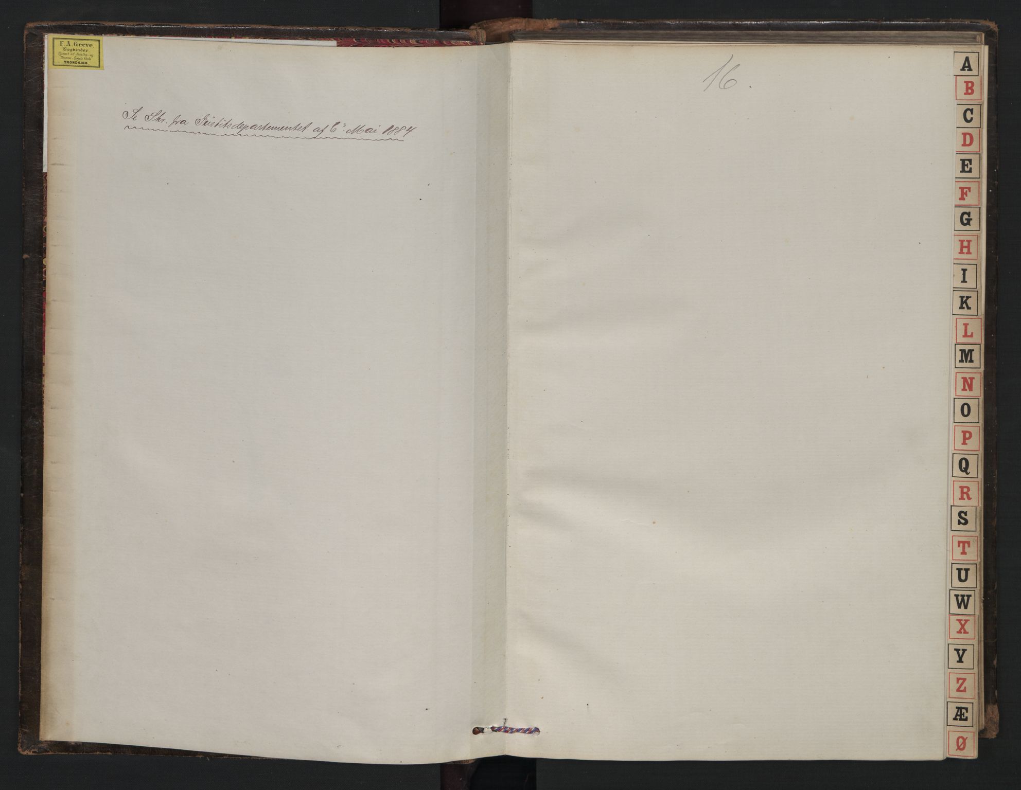 Strinda og Selbu sorenskriveri, SAT/A-0015/2/2A/L0011: Panteregister nr. 11, 1882-1882