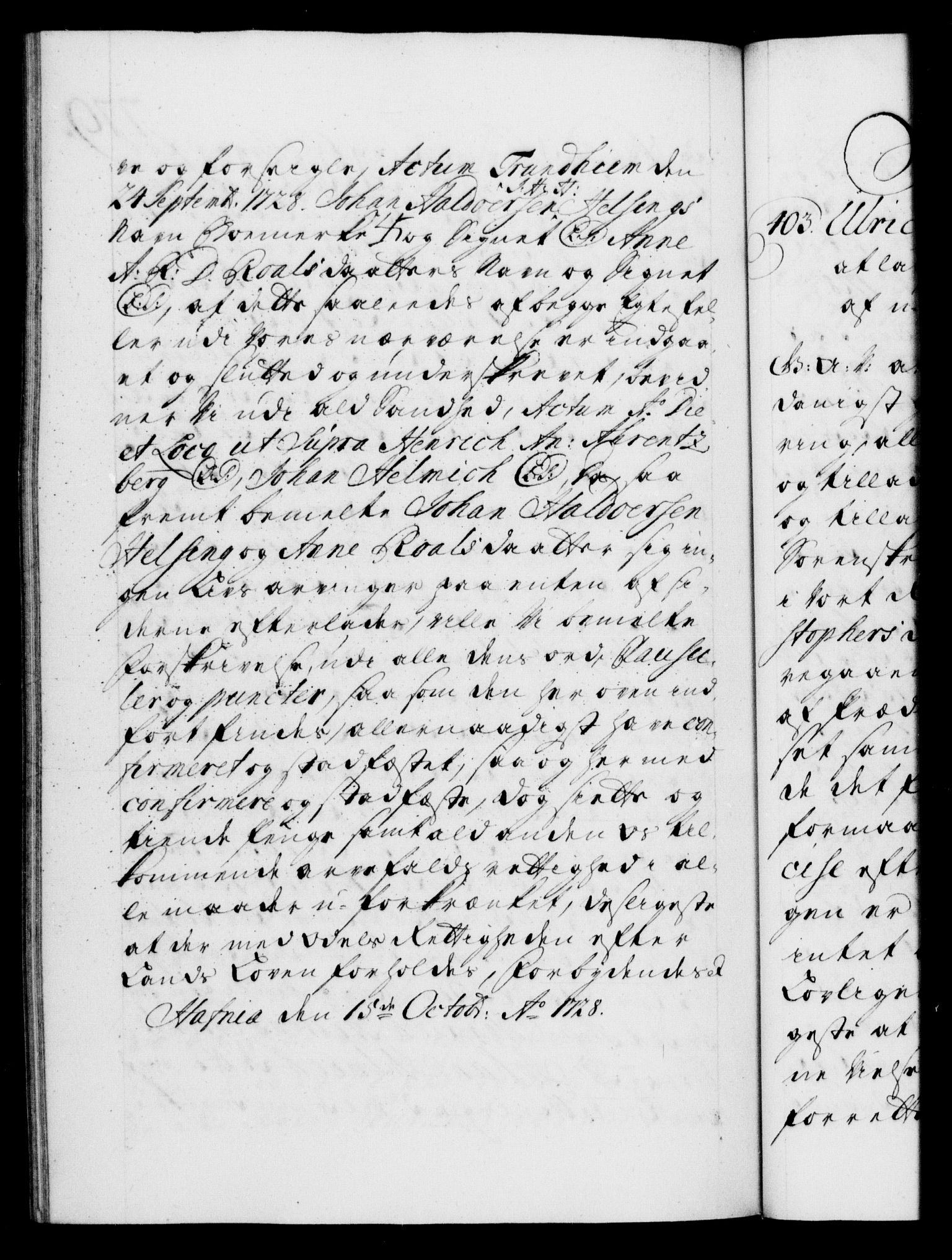 Danske Kanselli 1572-1799, RA/EA-3023/F/Fc/Fca/Fcaa/L0025: Norske registre, 1726-1728, s. 779b