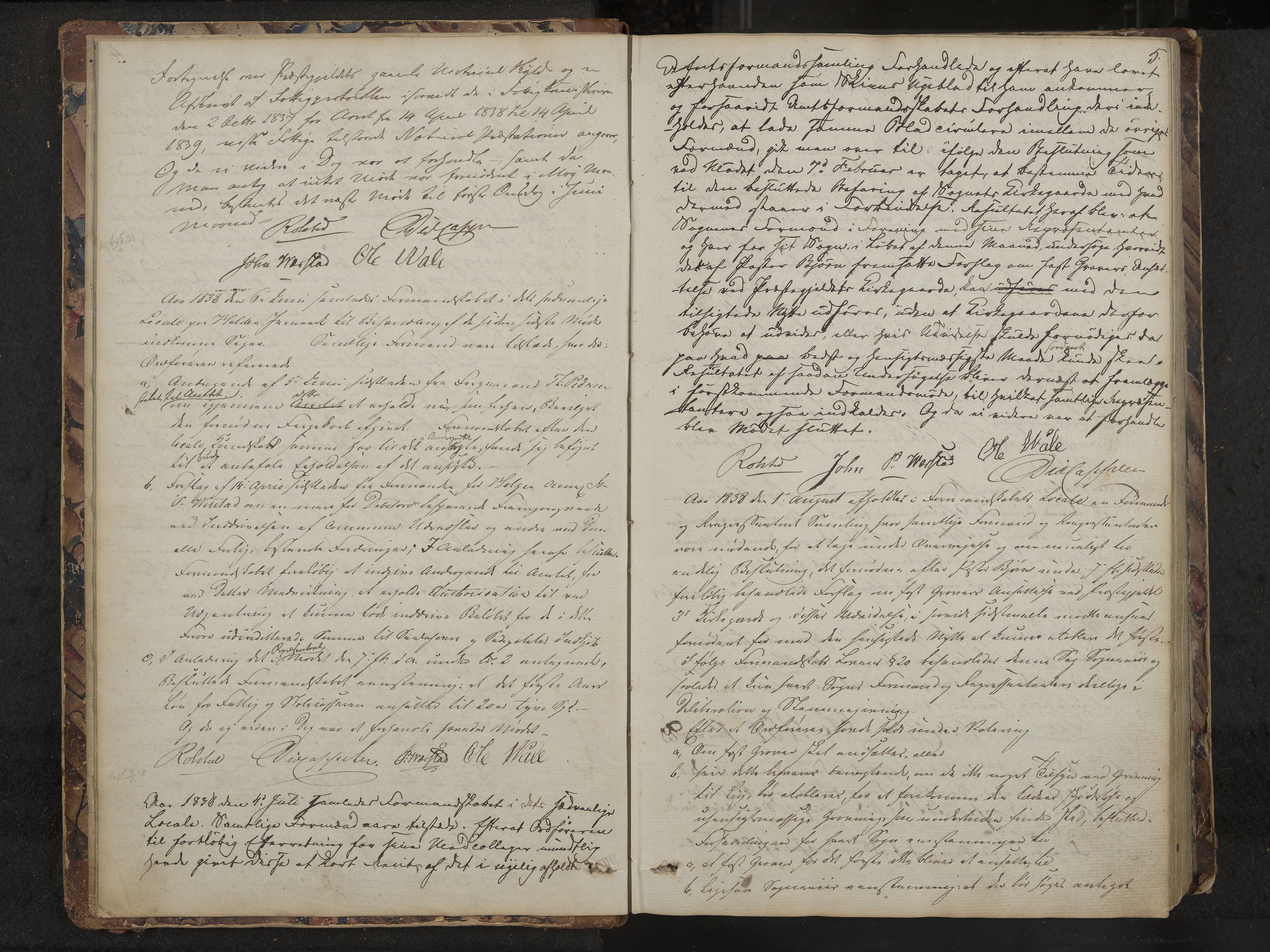 Holla formannskap og sentraladministrasjon, IKAK/0819021-1/A/L0001: Møtebok, 1837-1864, s. 5