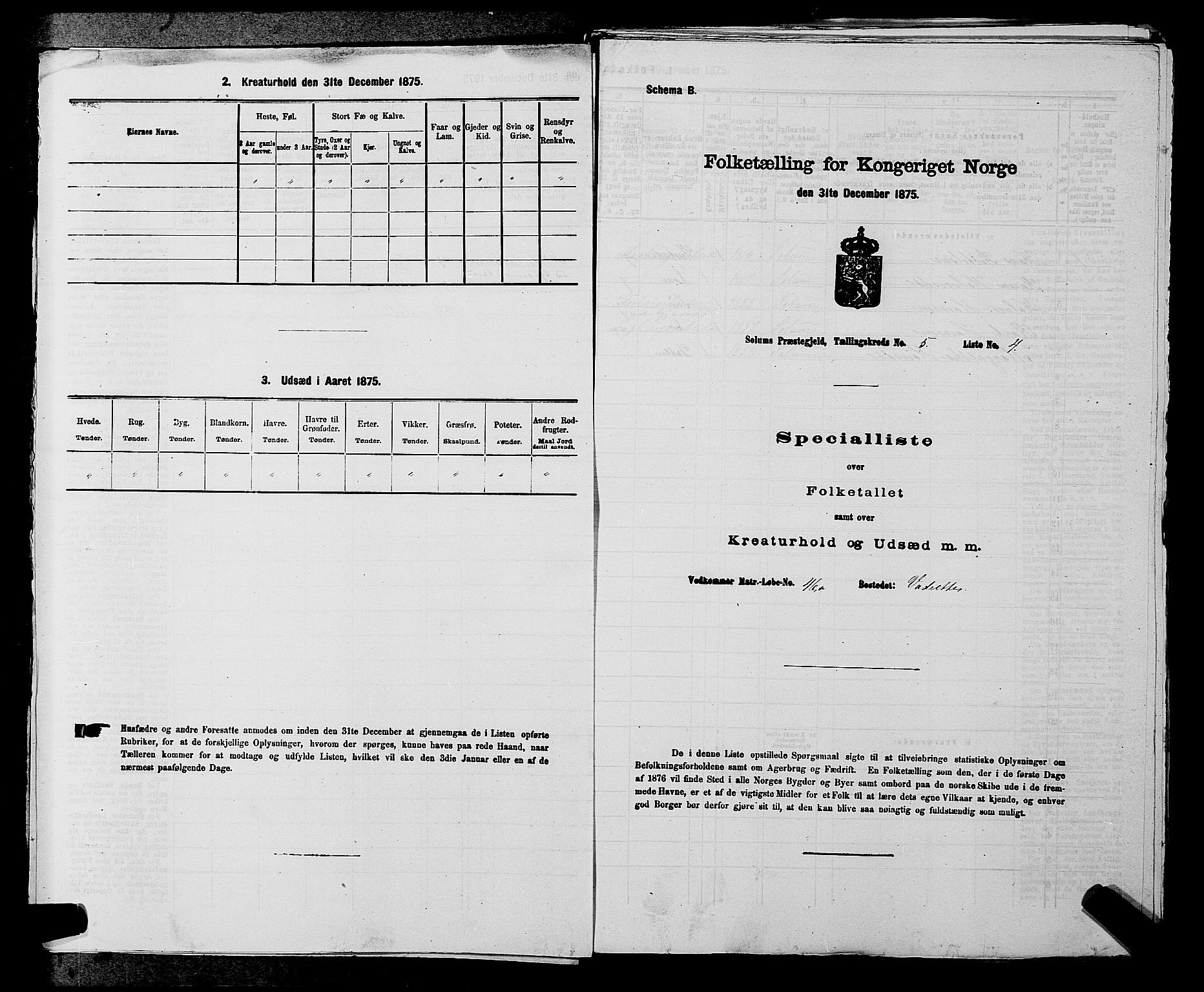 SAKO, Folketelling 1875 for 0818P Solum prestegjeld, 1875, s. 834