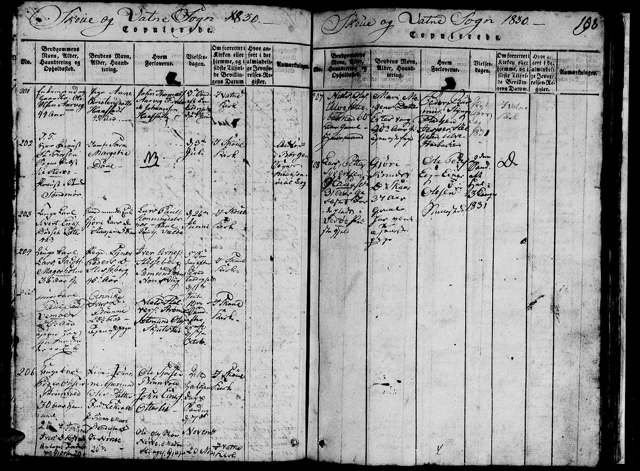 Ministerialprotokoller, klokkerbøker og fødselsregistre - Møre og Romsdal, AV/SAT-A-1454/524/L0360: Klokkerbok nr. 524C01, 1816-1830, s. 198
