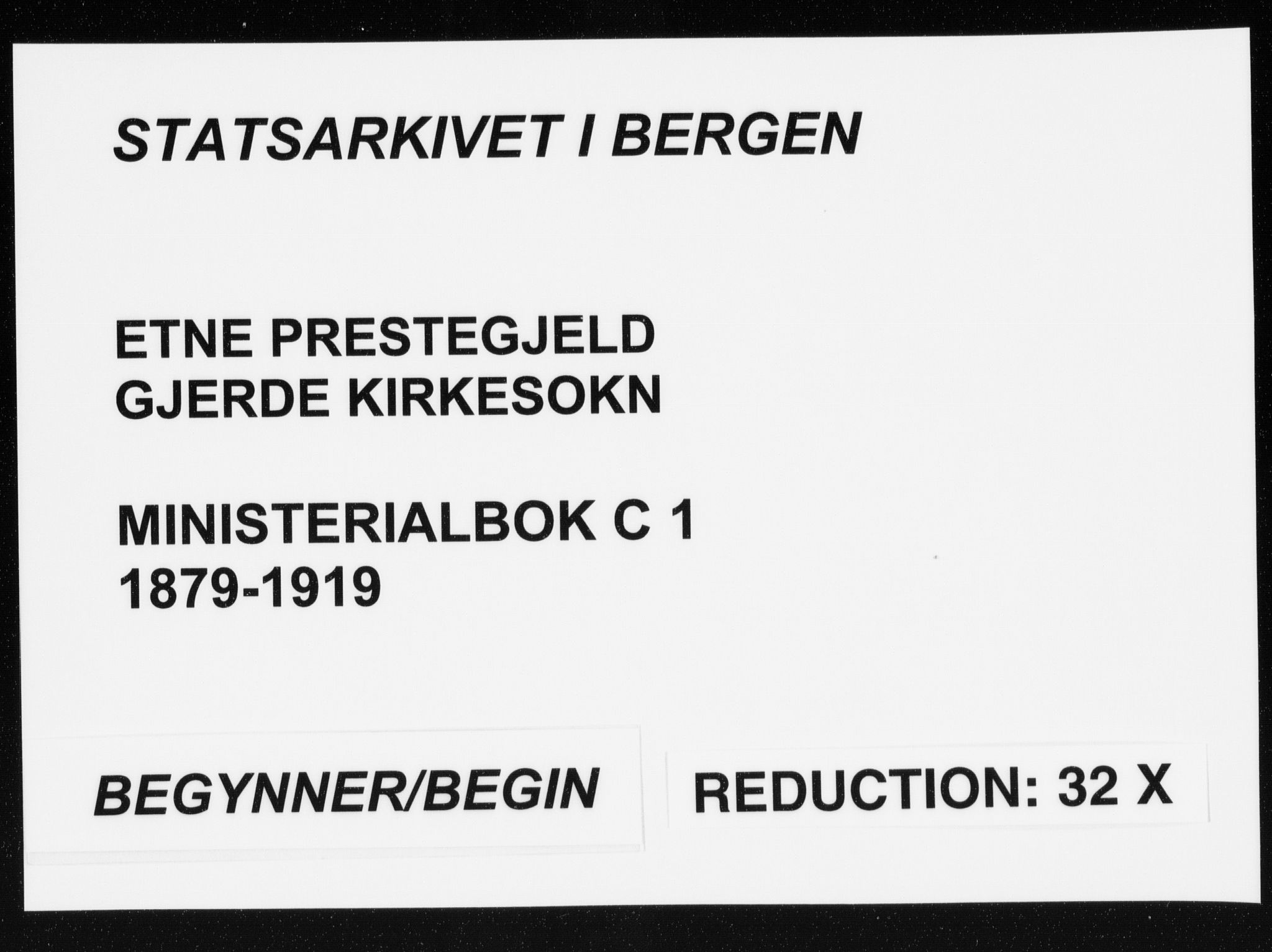 Etne sokneprestembete, AV/SAB-A-75001/H/Haa: Ministerialbok nr. C  1, 1879-1919