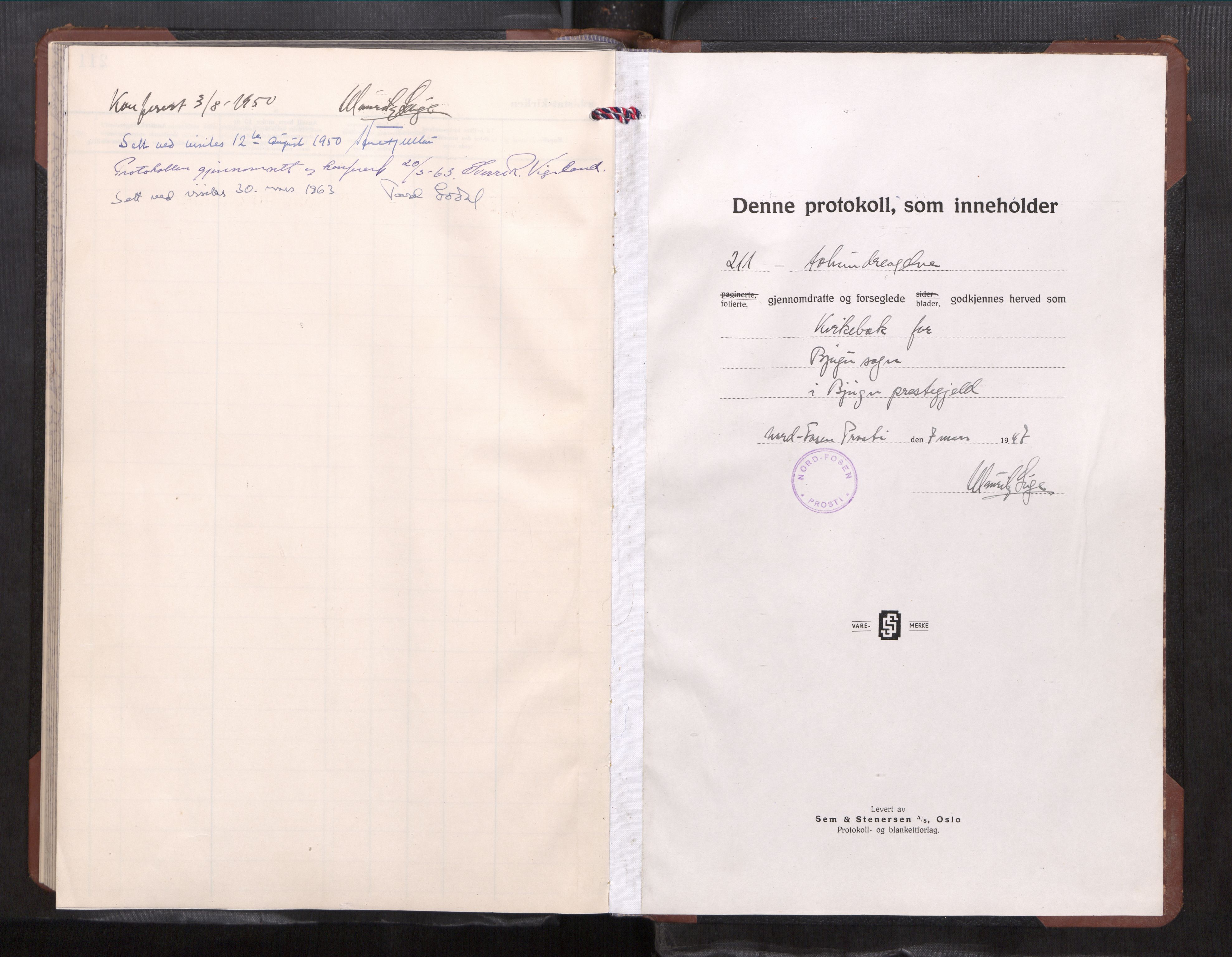 Ministerialprotokoller, klokkerbøker og fødselsregistre - Sør-Trøndelag, AV/SAT-A-1456/651/L0649: Klokkerbok nr. 651---, 1946-1963