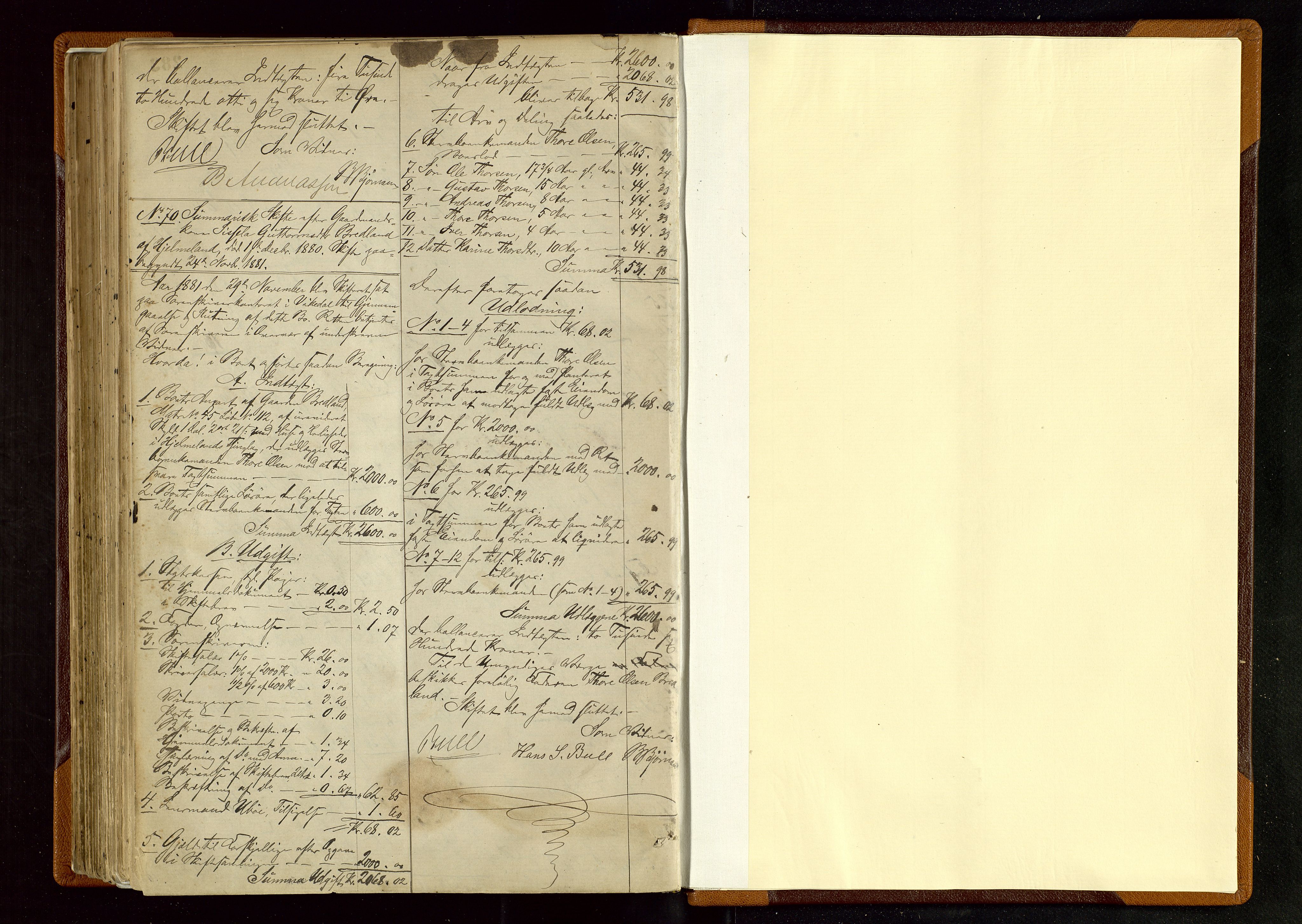 Ryfylke tingrett, AV/SAST-A-100055/001/IV/IVD/L0026: Skifteprotokoll, register i protokollen, 1876-1881