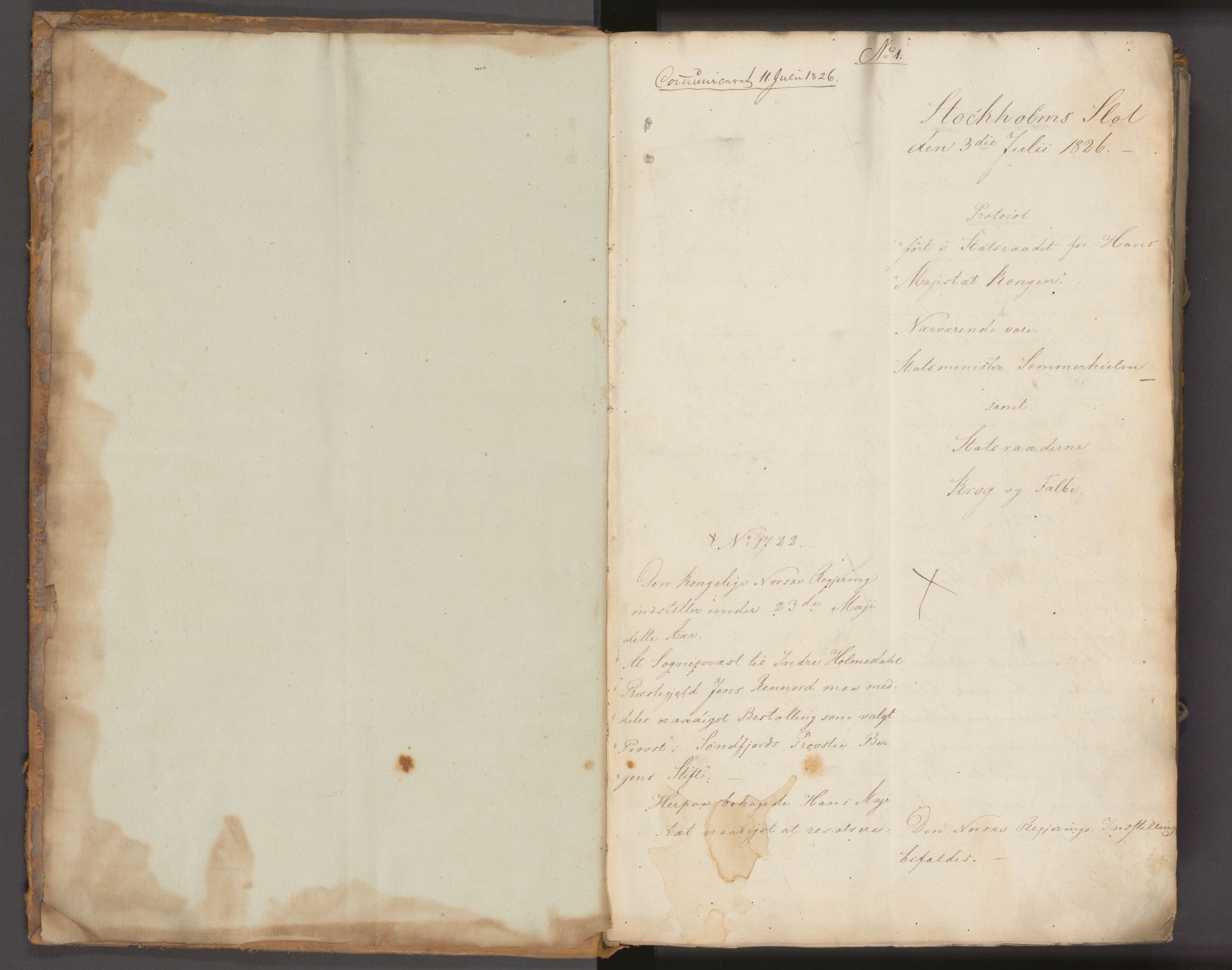 Statsrådssekretariatet, AV/RA-S-1001/A/Ab/L0023: Kgl. res. nr. 1722-2282, 2. halvår, 1826