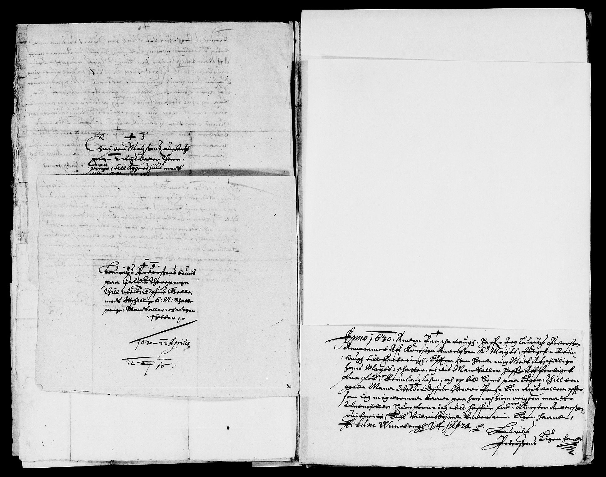 Rentekammeret inntil 1814, Reviderte regnskaper, Lensregnskaper, AV/RA-EA-5023/R/Rb/Rbl/L0003: Brunla len med Eiker len 1626-37, 1628-1631