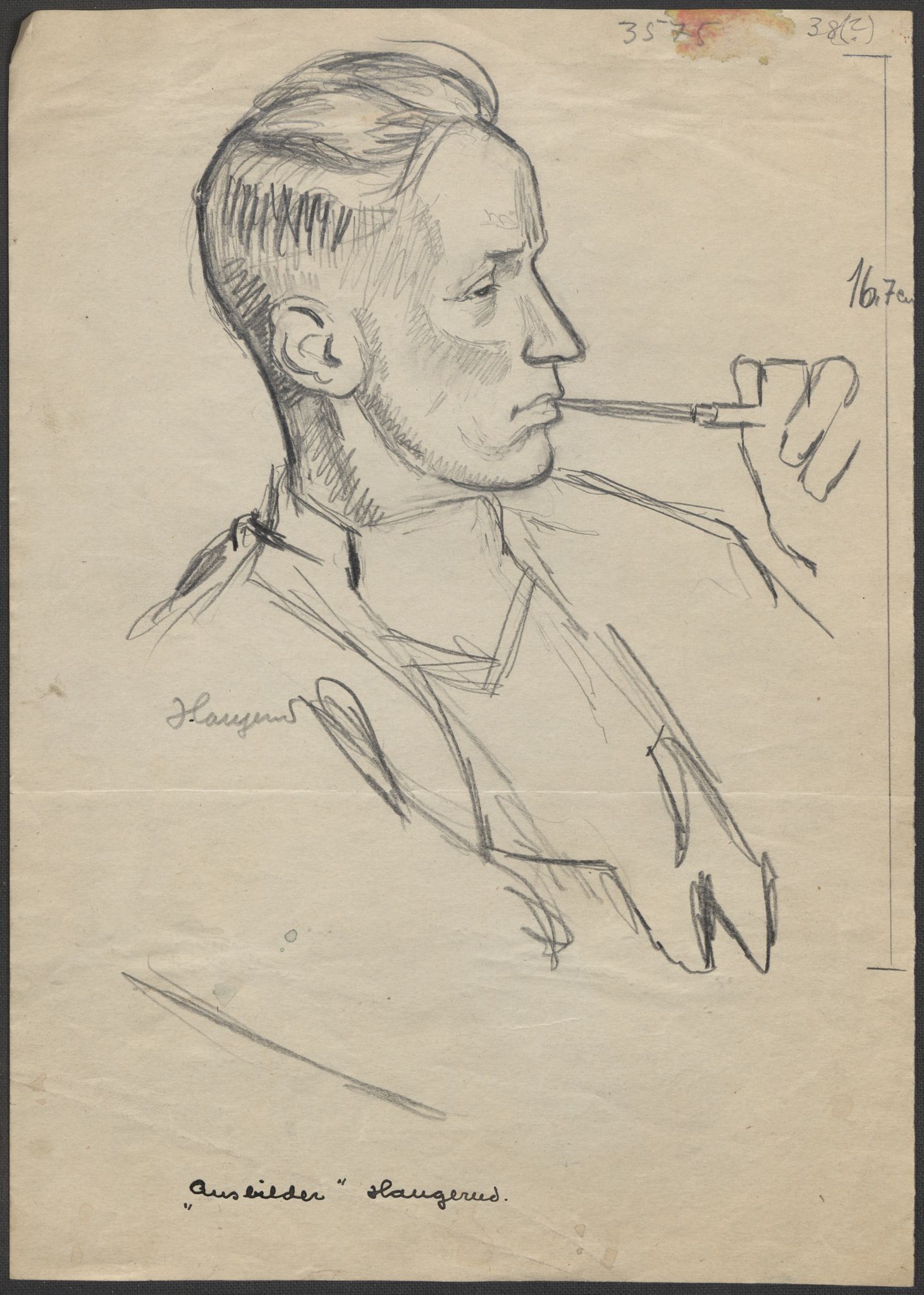 Grøgaard, Joachim, RA/PA-1773/F/L0002: Tegninger og tekster, 1942-1945, s. 19